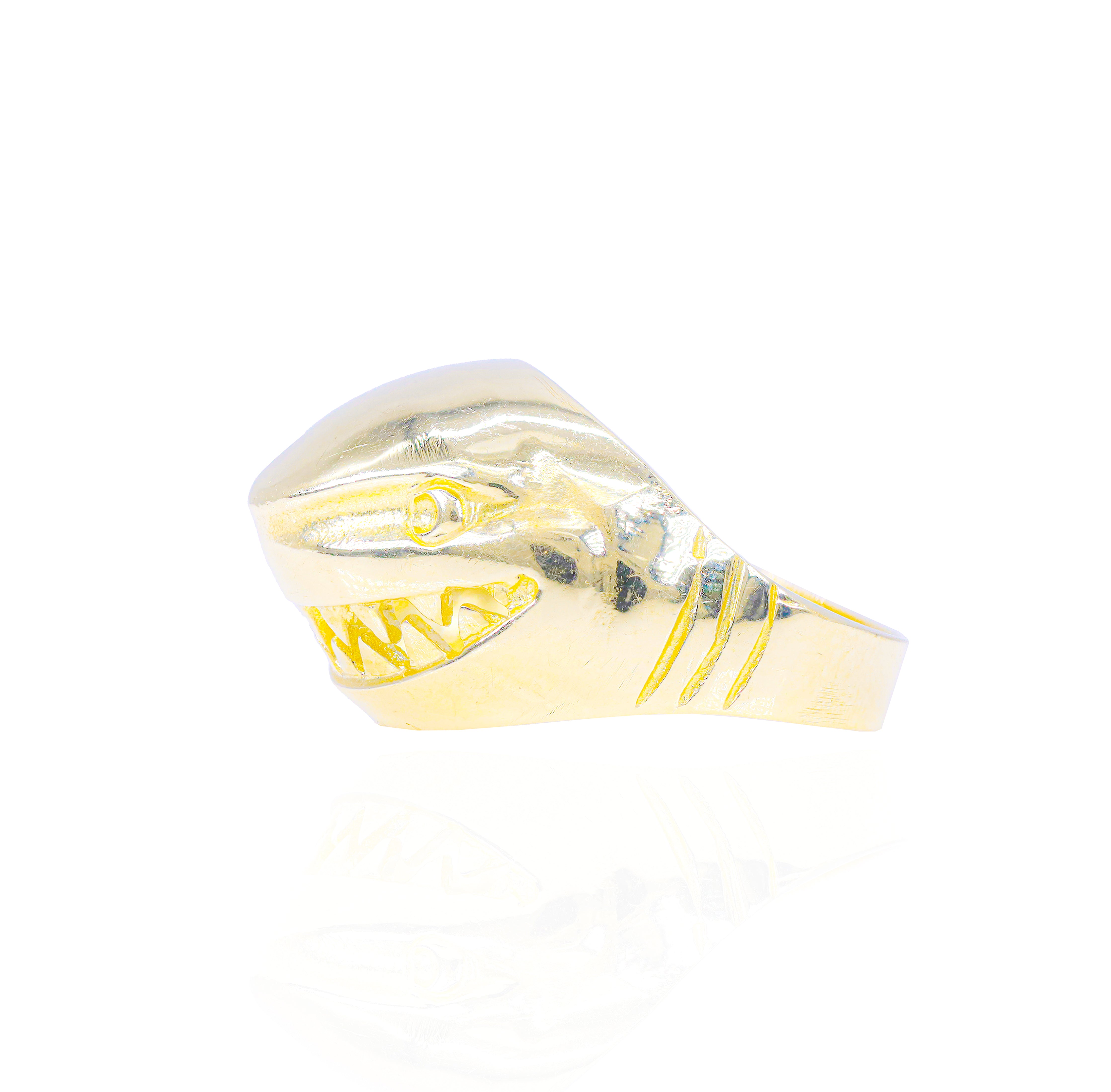 14KT Solid Gold Shark Ring