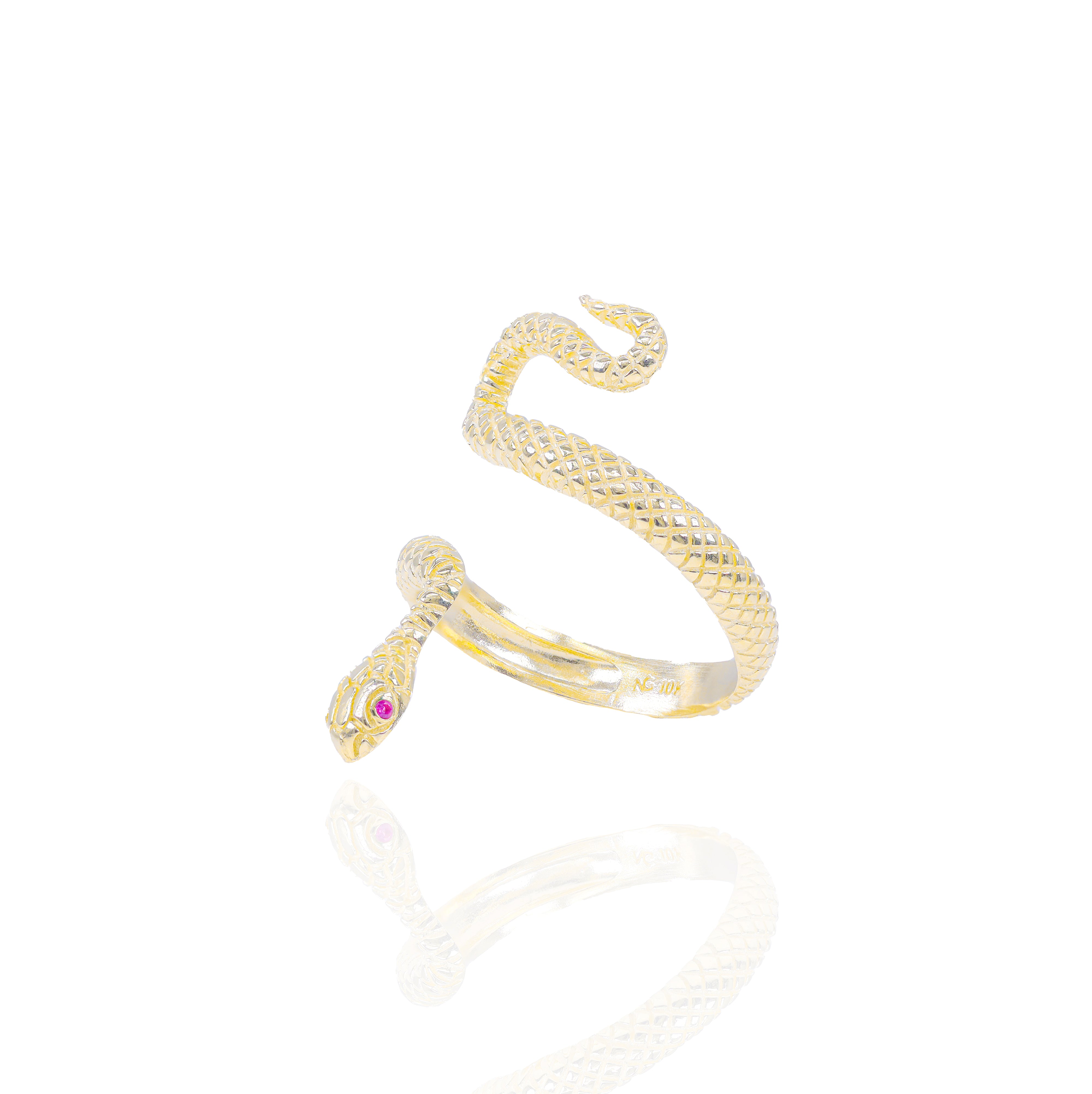 Constricted Snake Ring