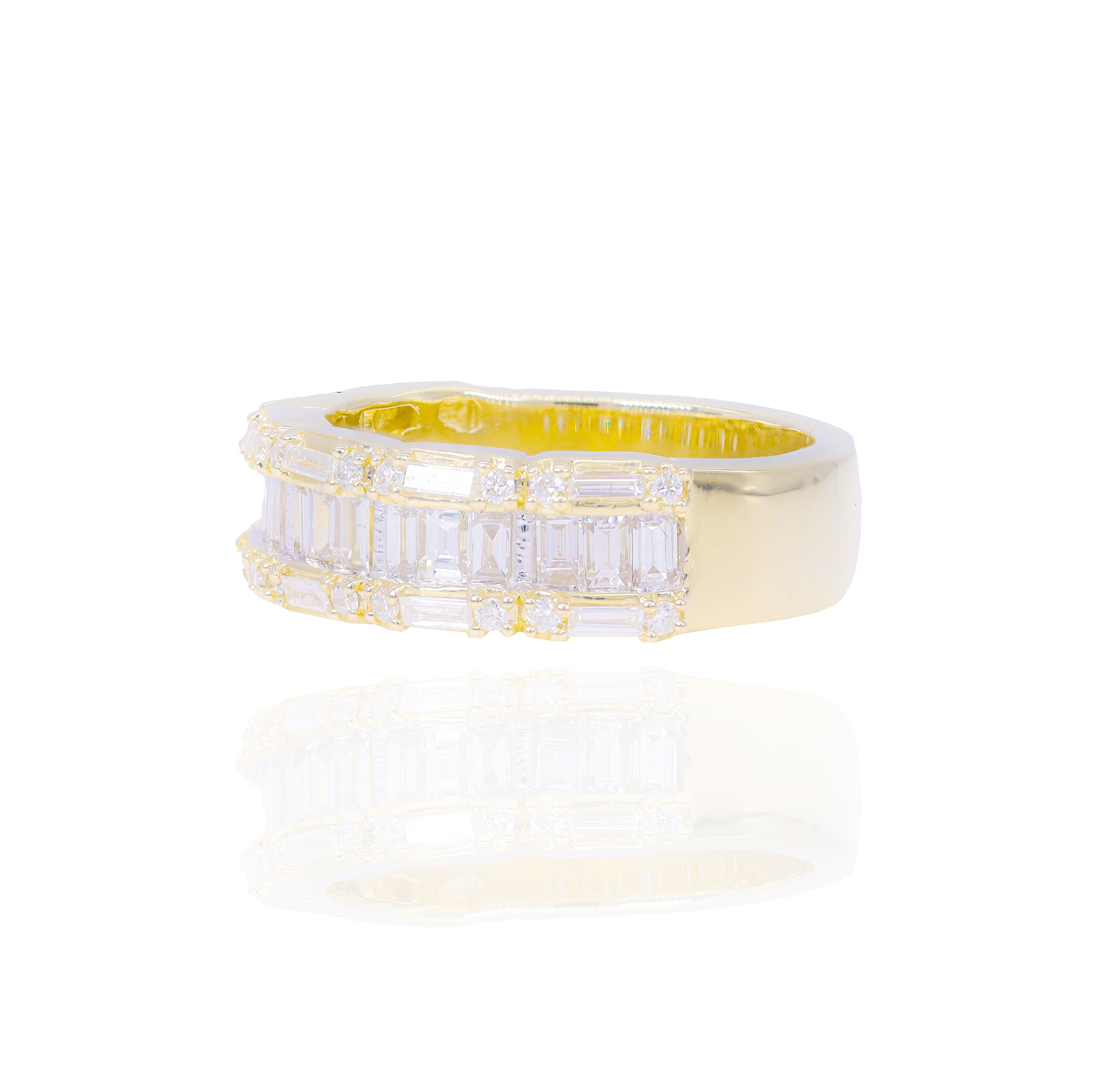Baguette Sectional Diamond Ring Band
