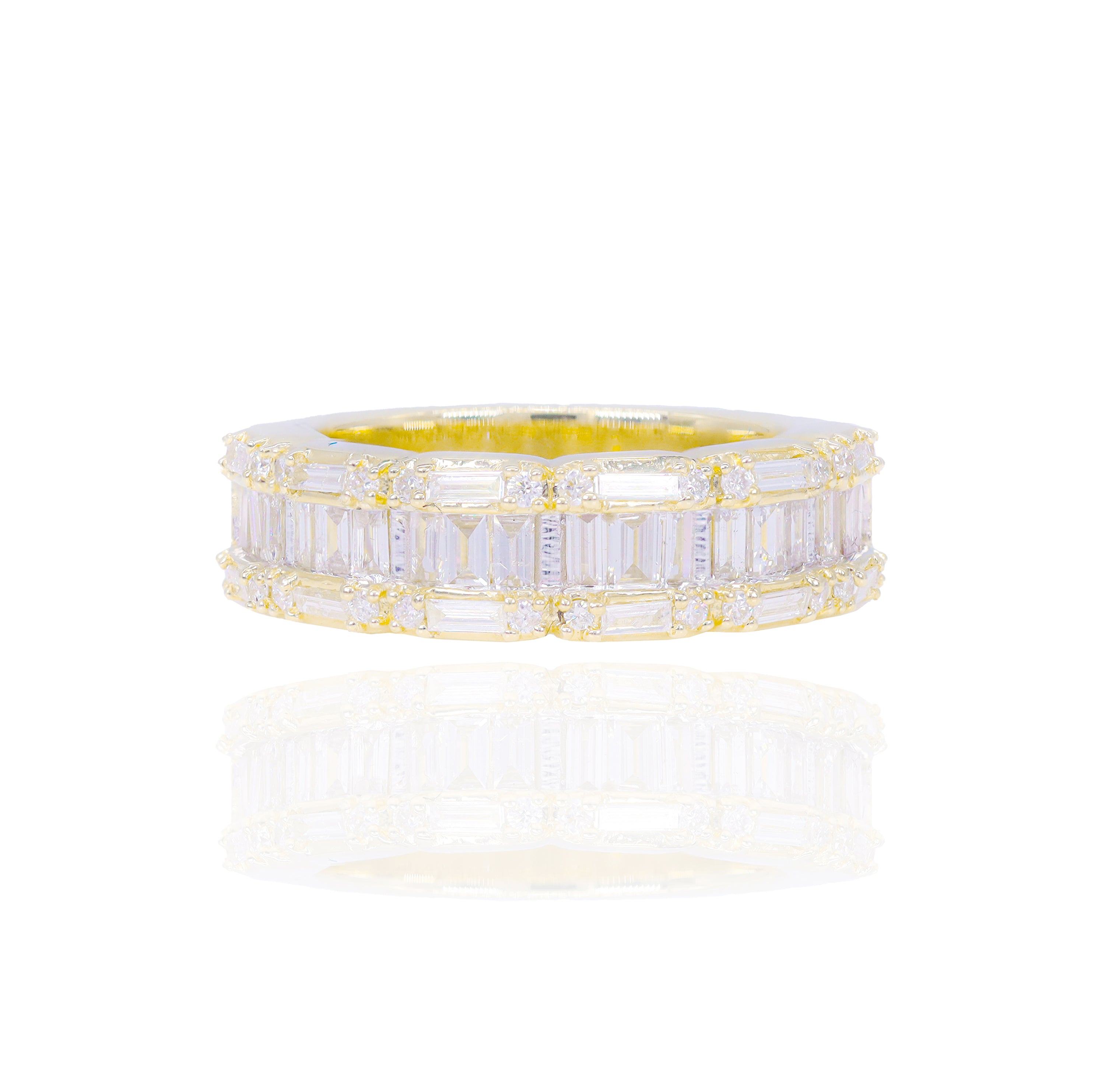 Baguette Sectional Diamond Ring Band