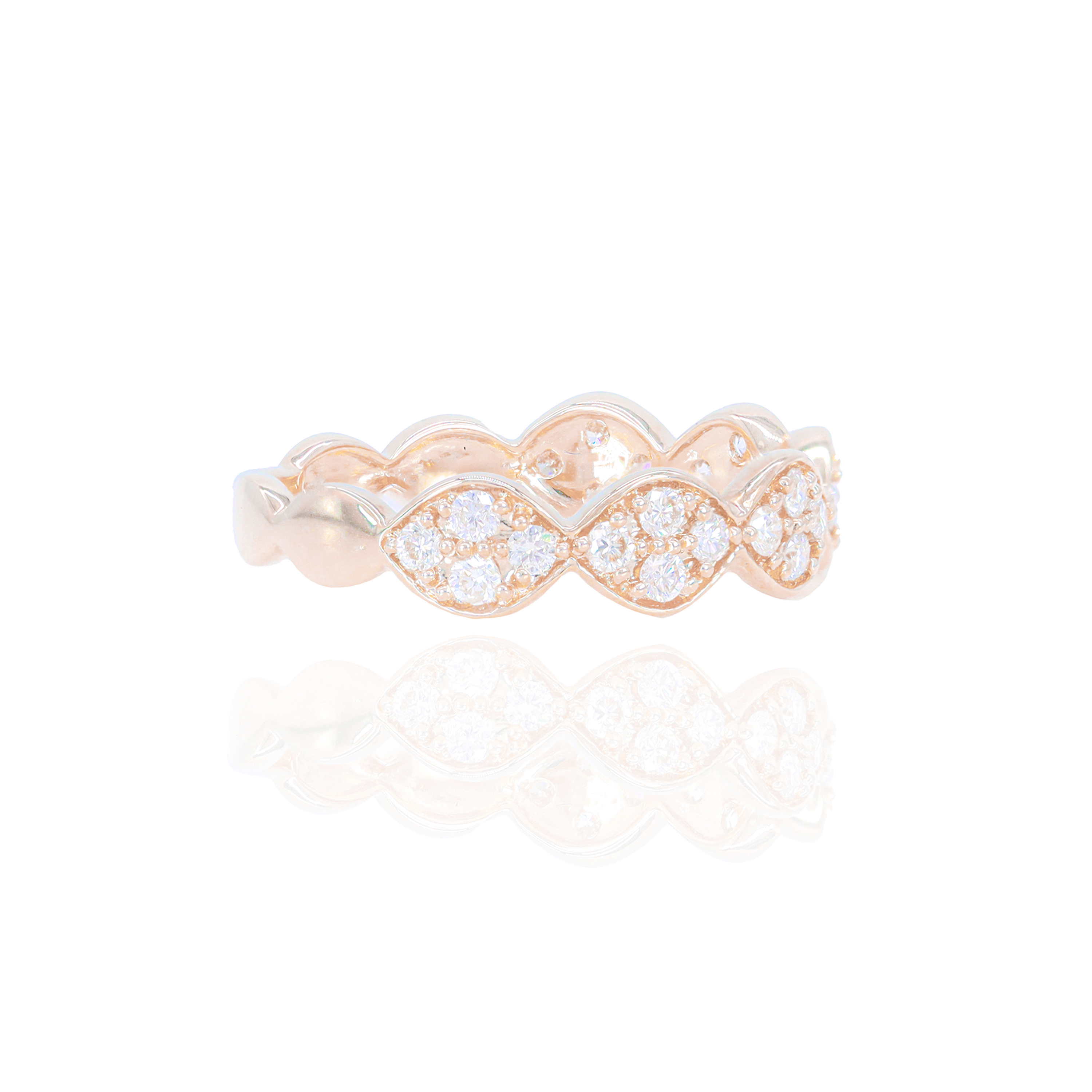 Wavy Diamond Ring
