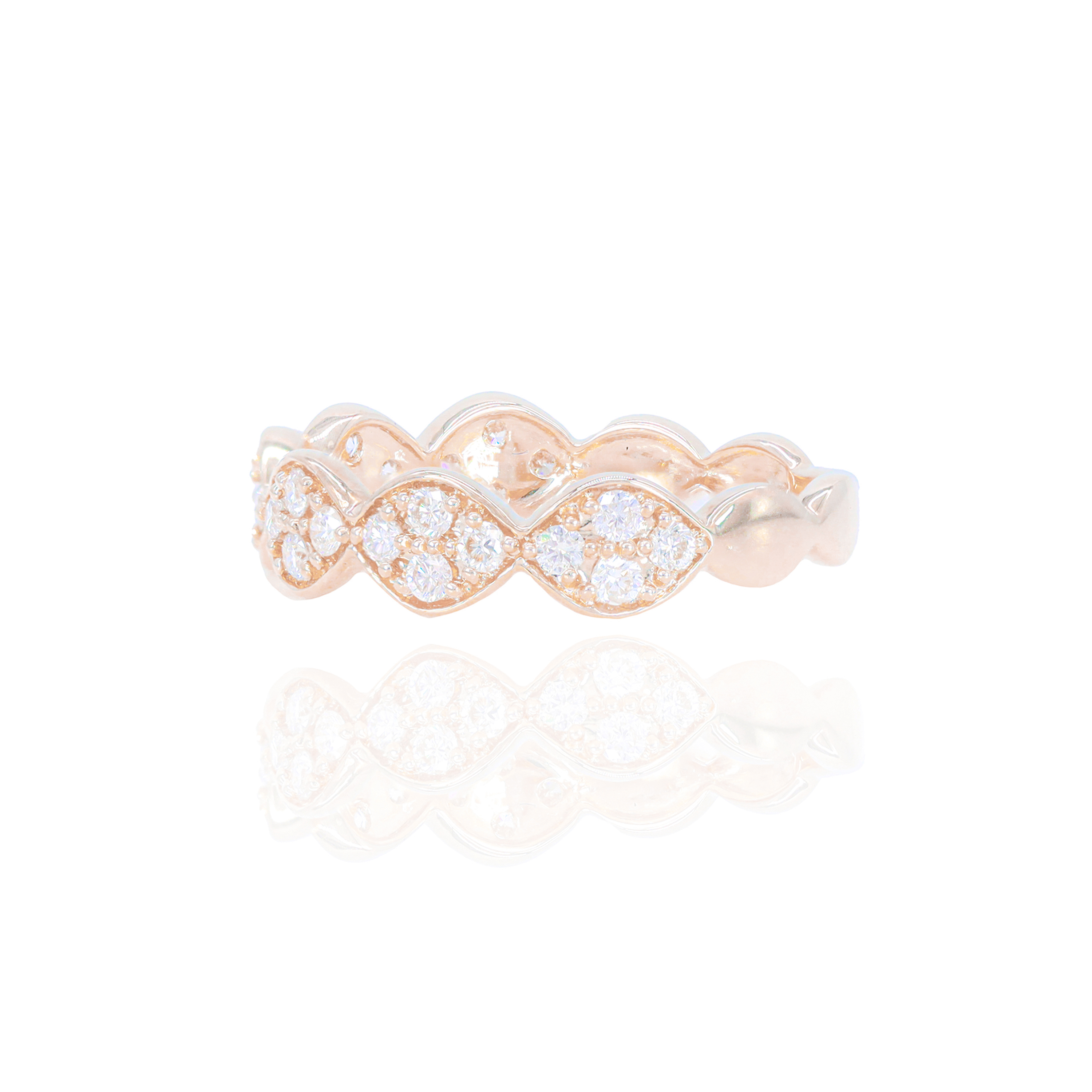 Wavy Diamond Ring
