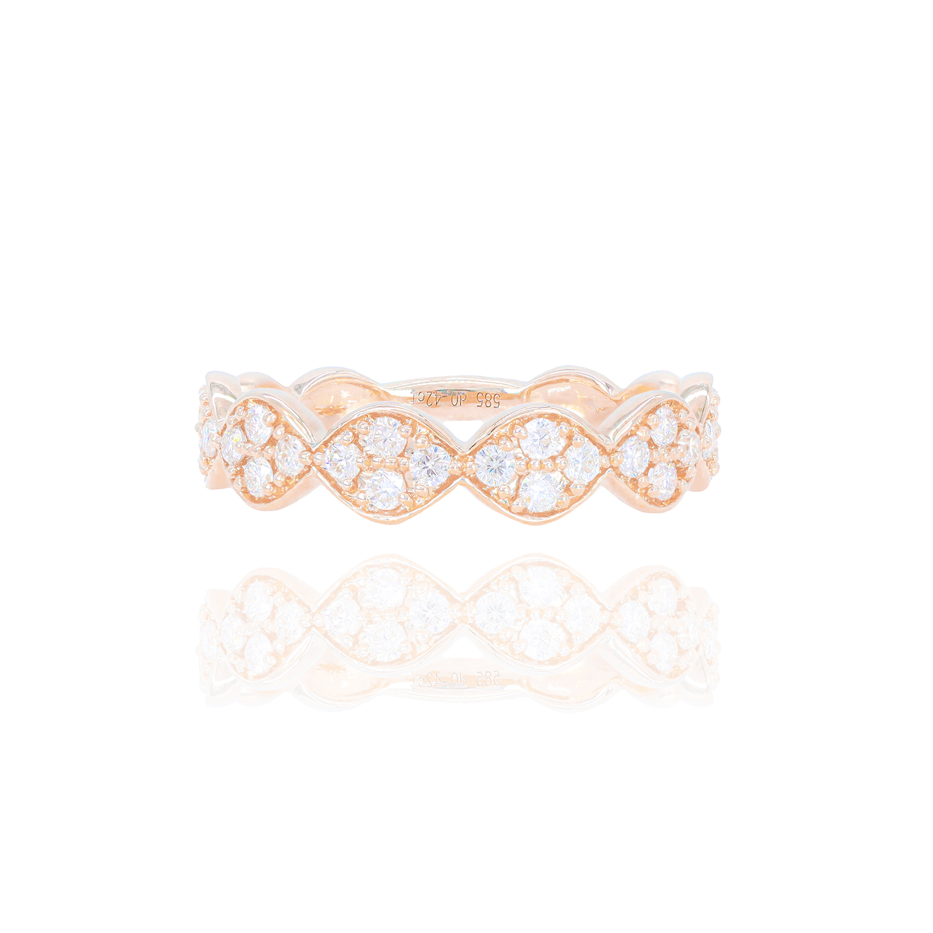 Wavy Diamond Ring