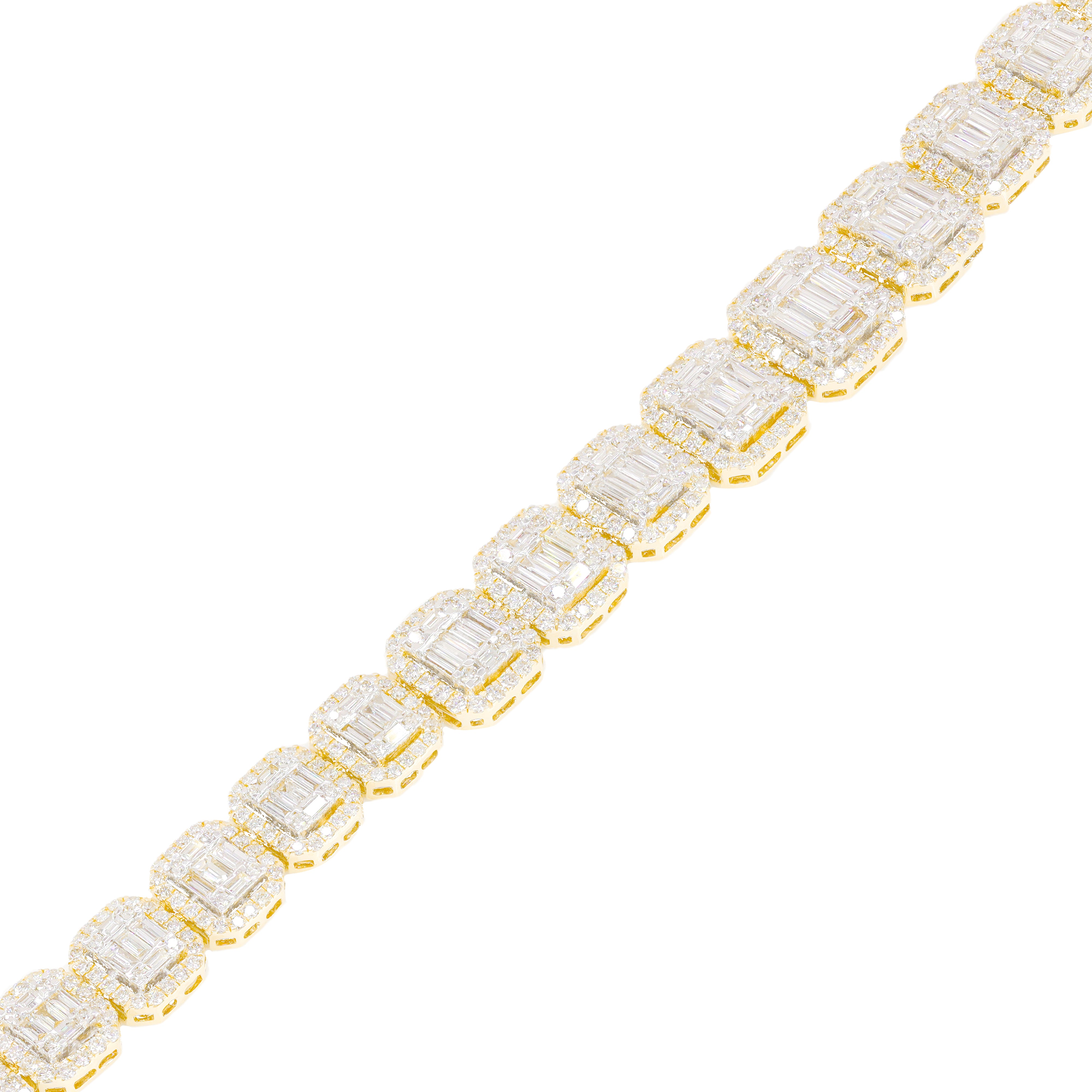 Graduating Baguette Diamond Chain