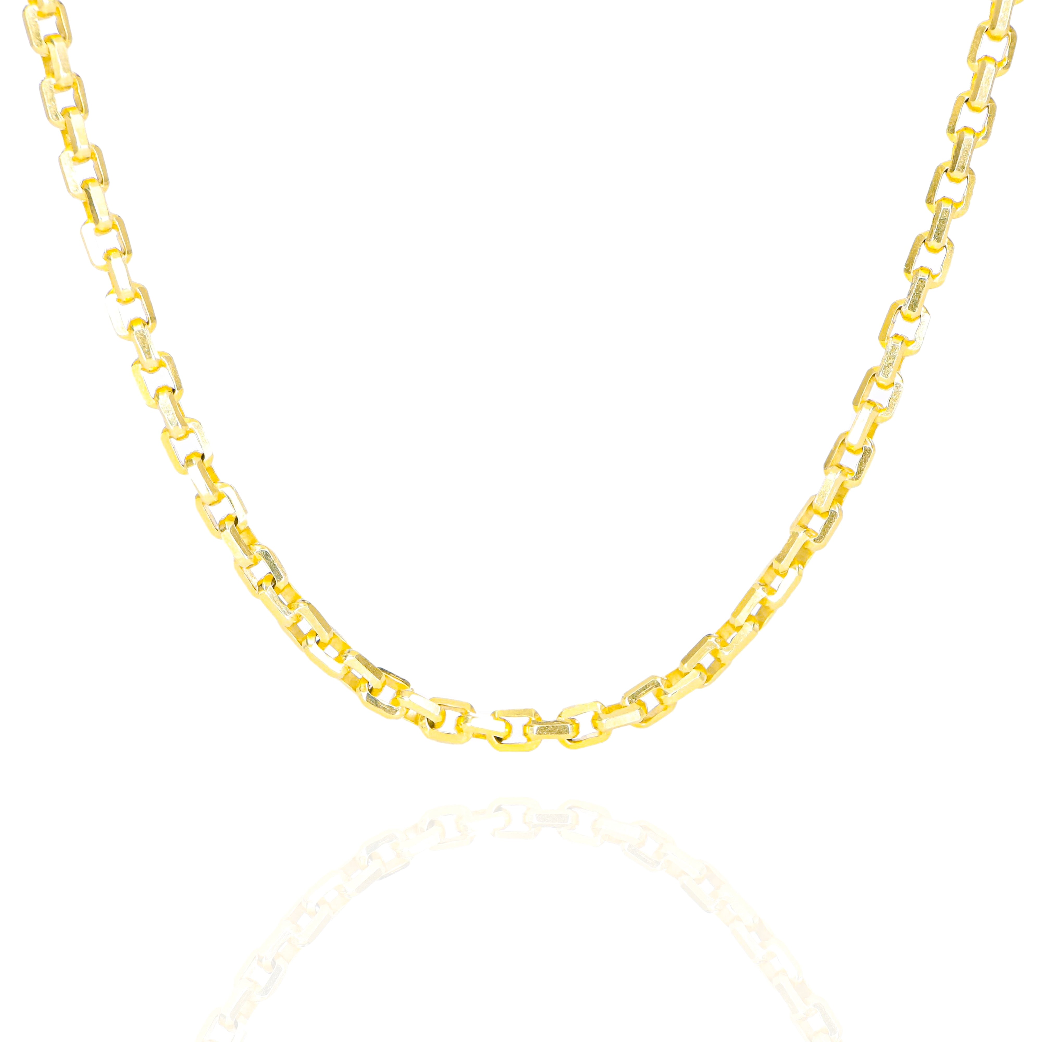 14KT Solid Hermes Link Yellow Gold Chain