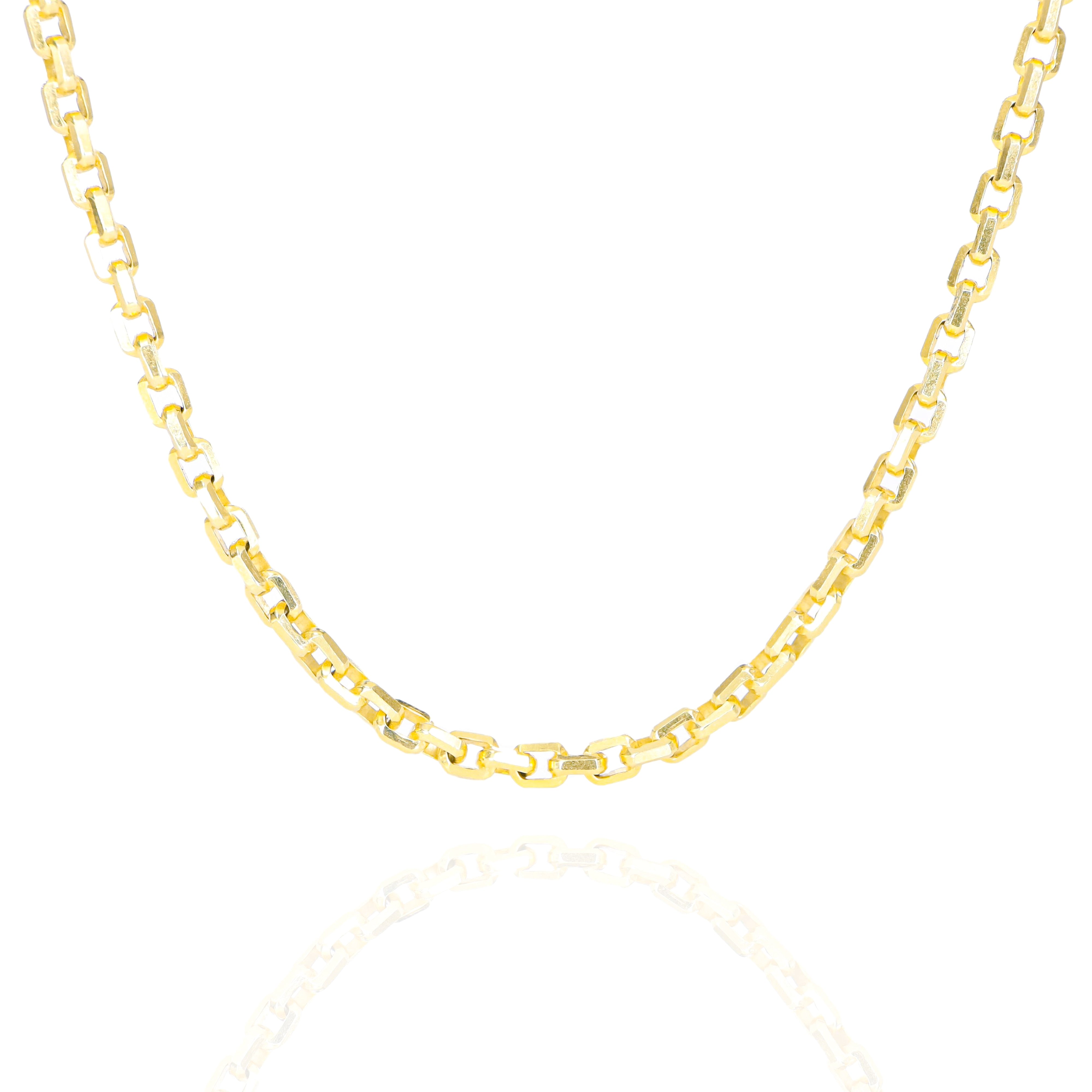 10KT Solid Hermes Link Yellow Gold Chain