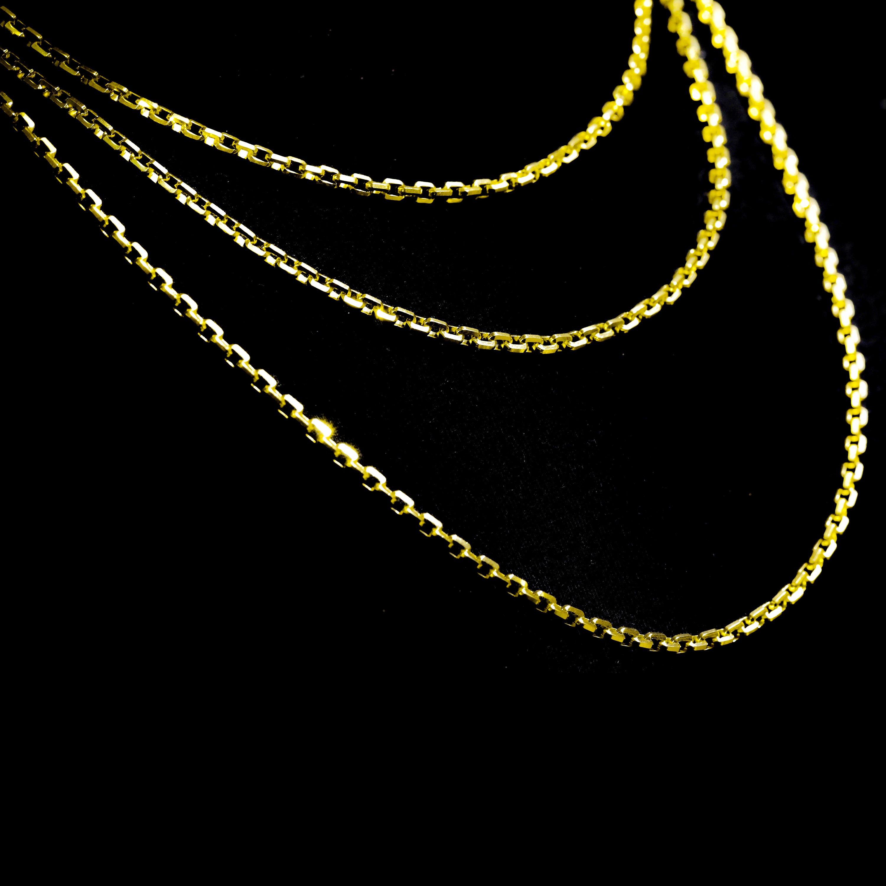10KT Solid Hermes Link Yellow Gold Chain