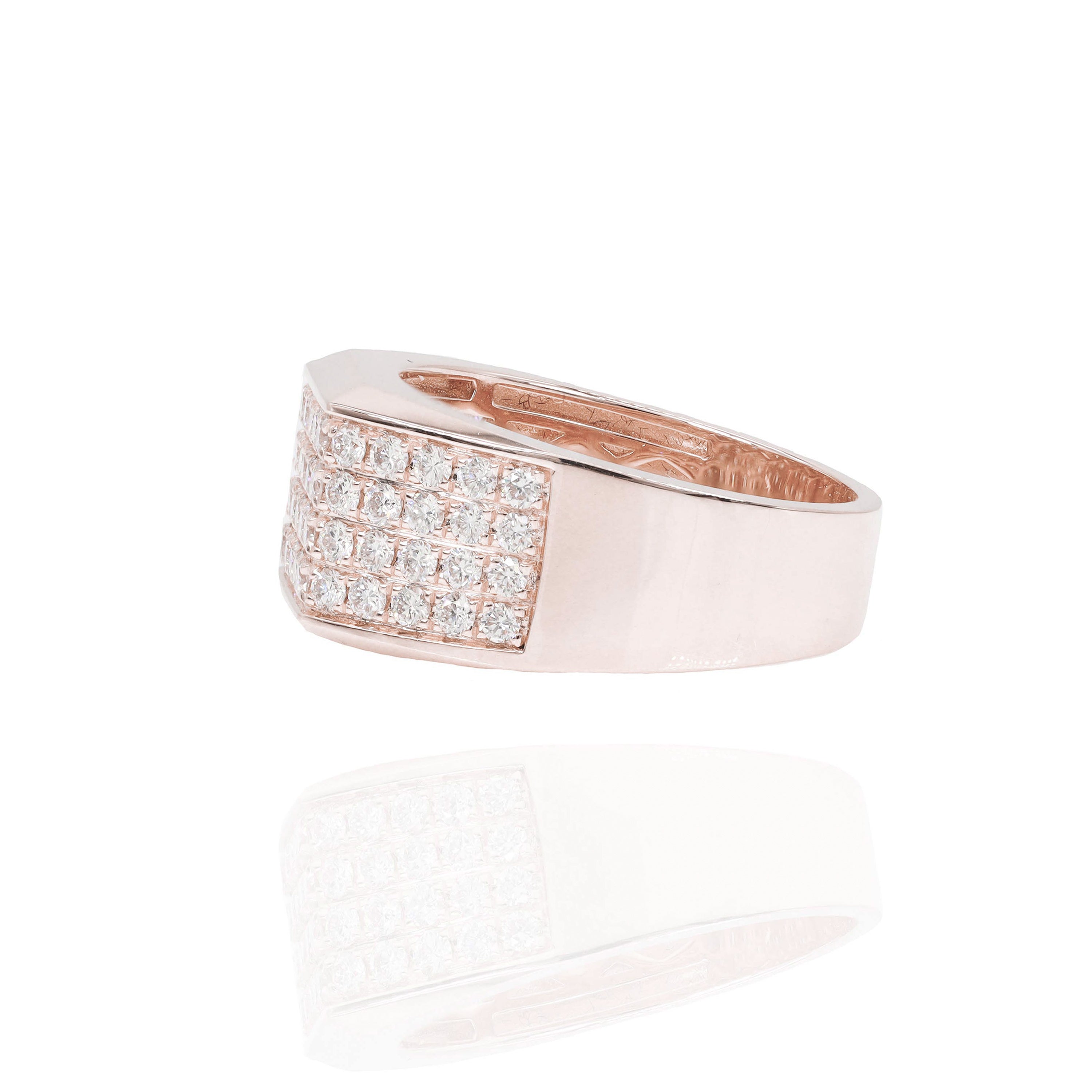3 Sided Diamond Ring