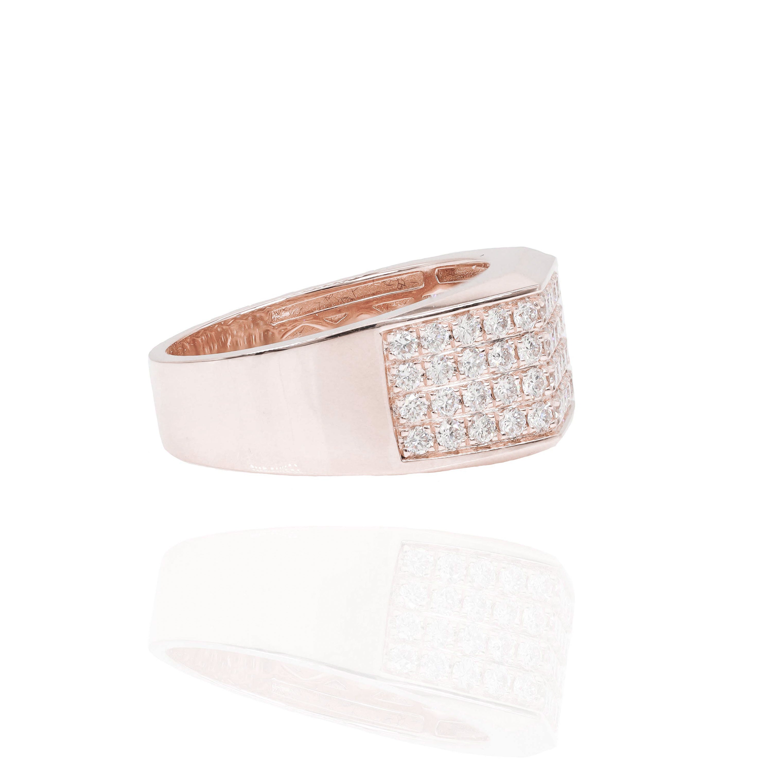 3 Sided Diamond Ring