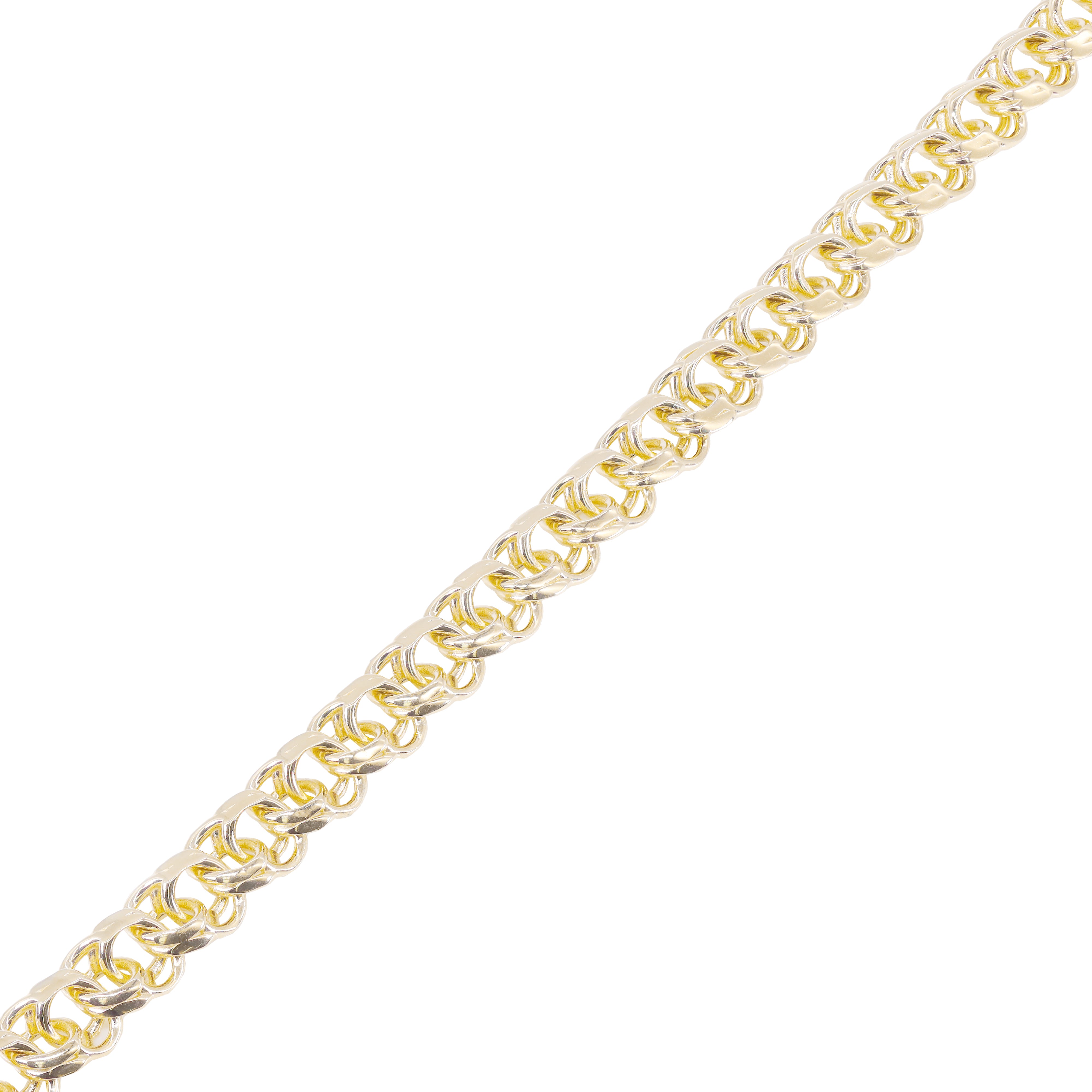 14KT Italian Yellow Gold Solid Chino Chain