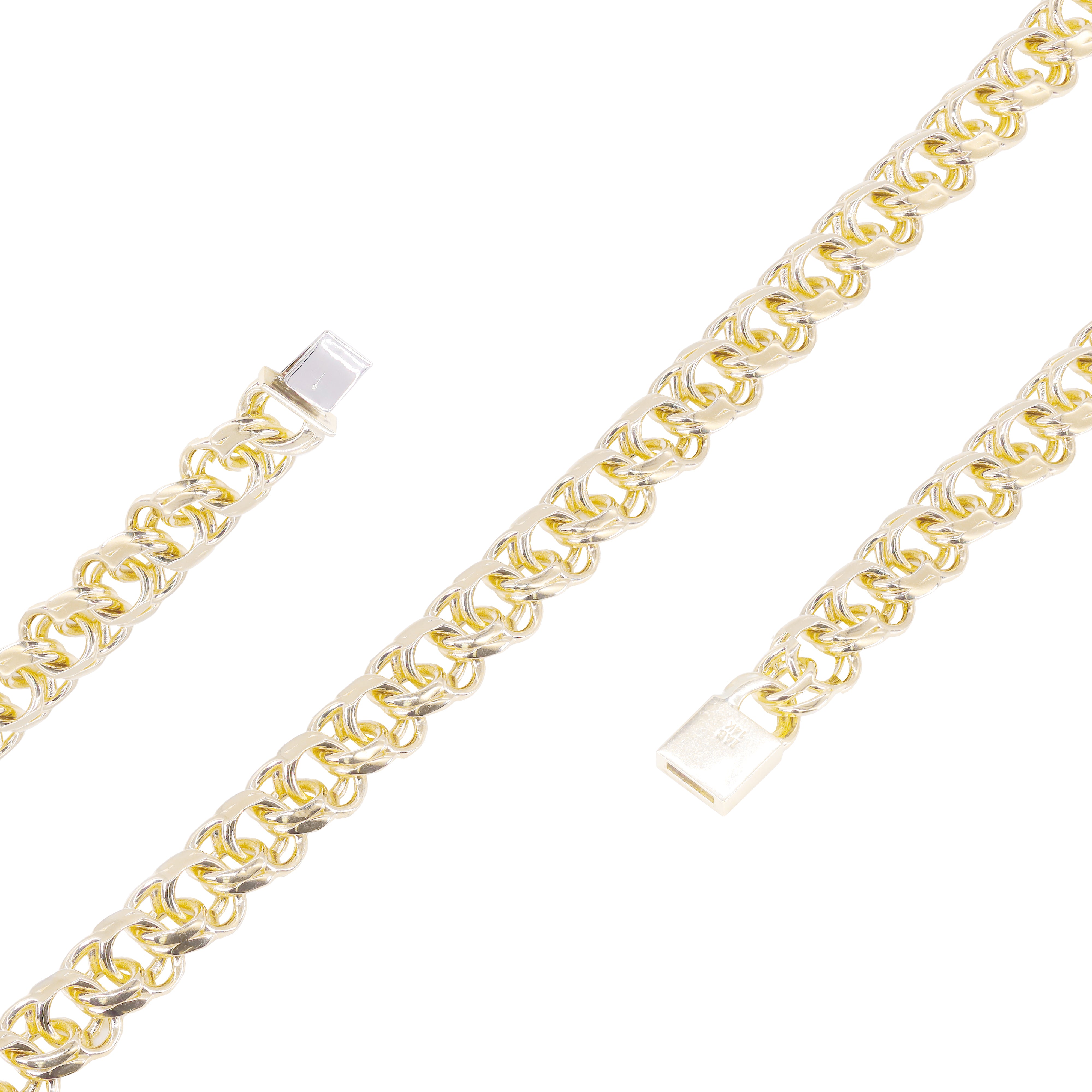 14KT Italian Yellow Gold Solid Chino Chain