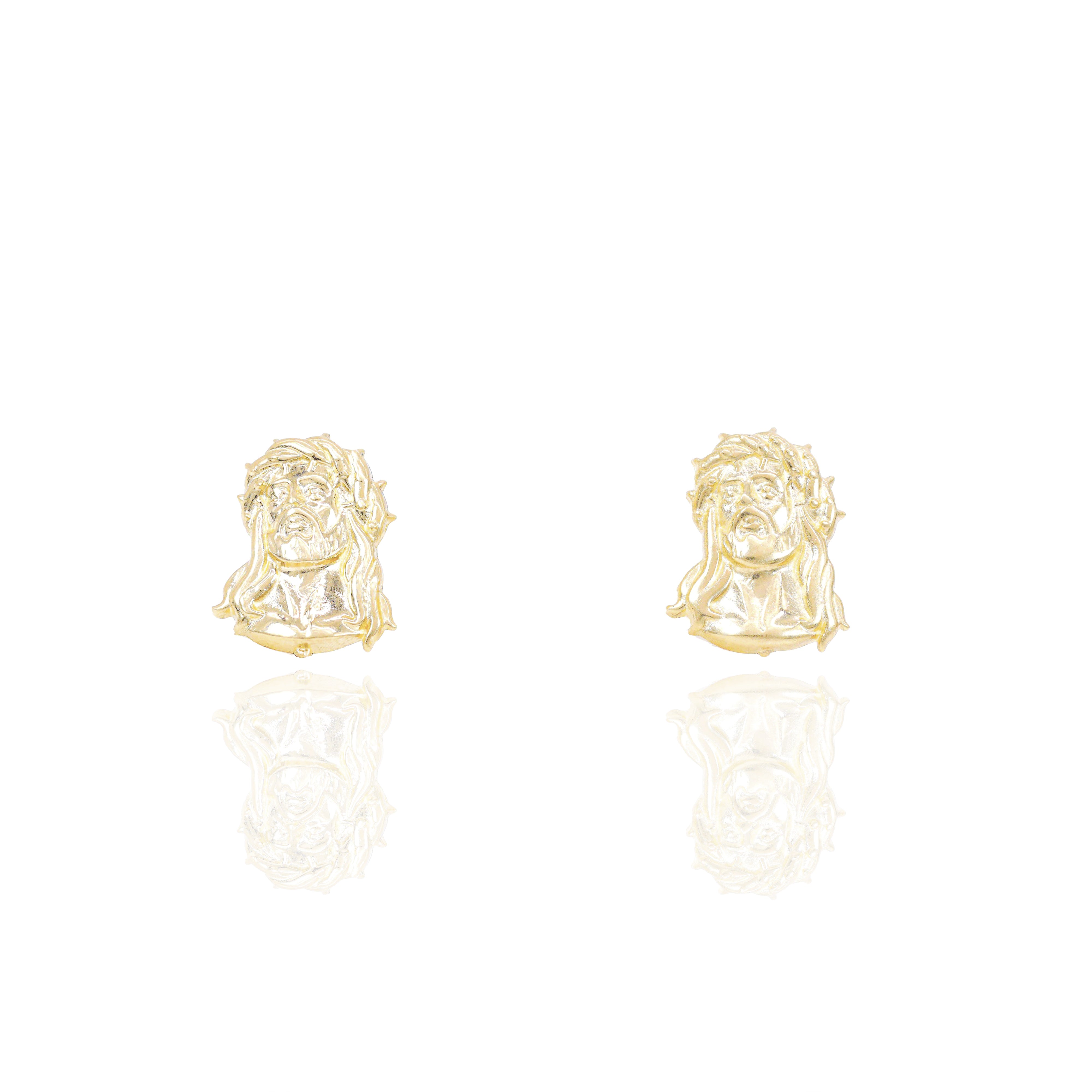 Jesus Gold Earrings