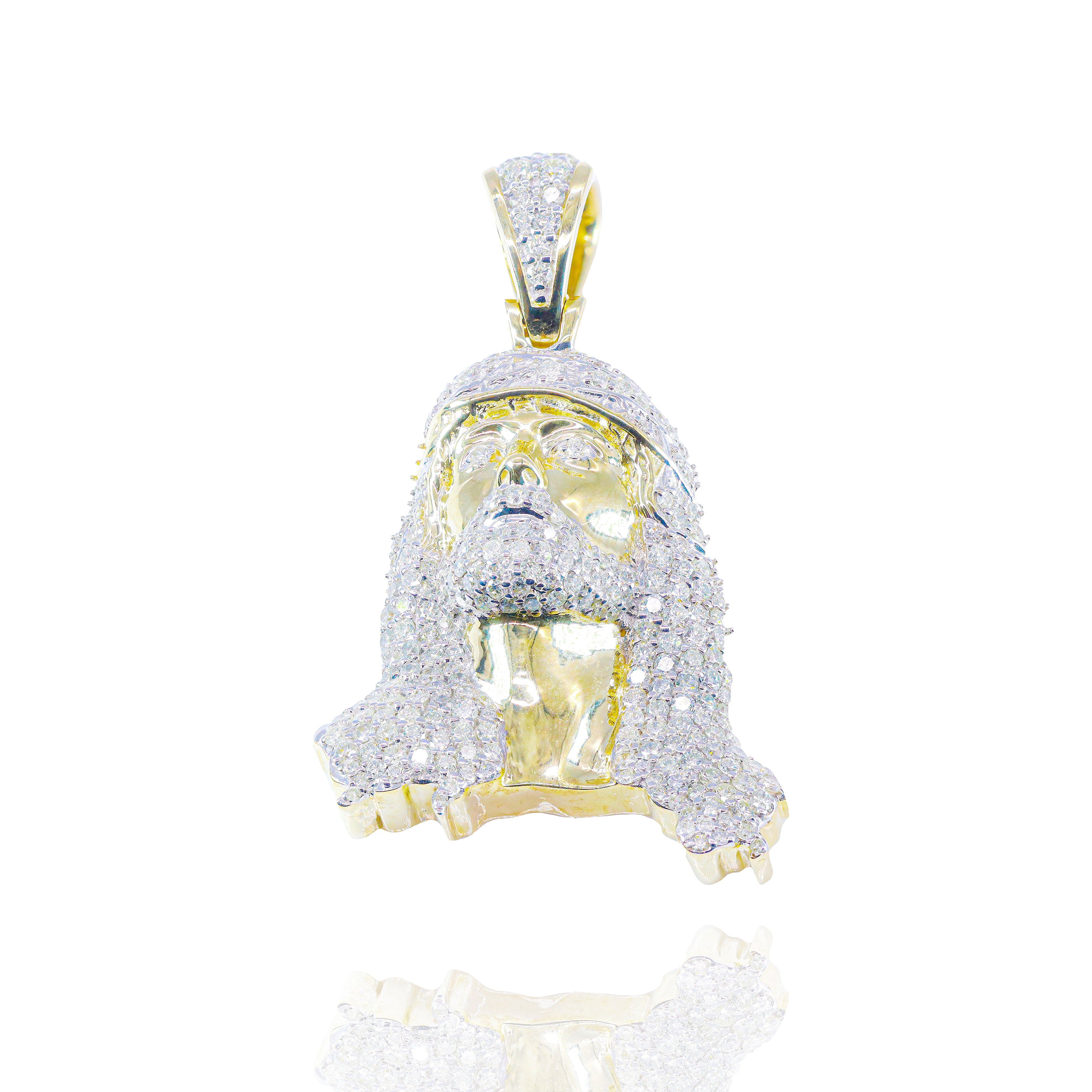 Gold & Diamond Jesus Pendant