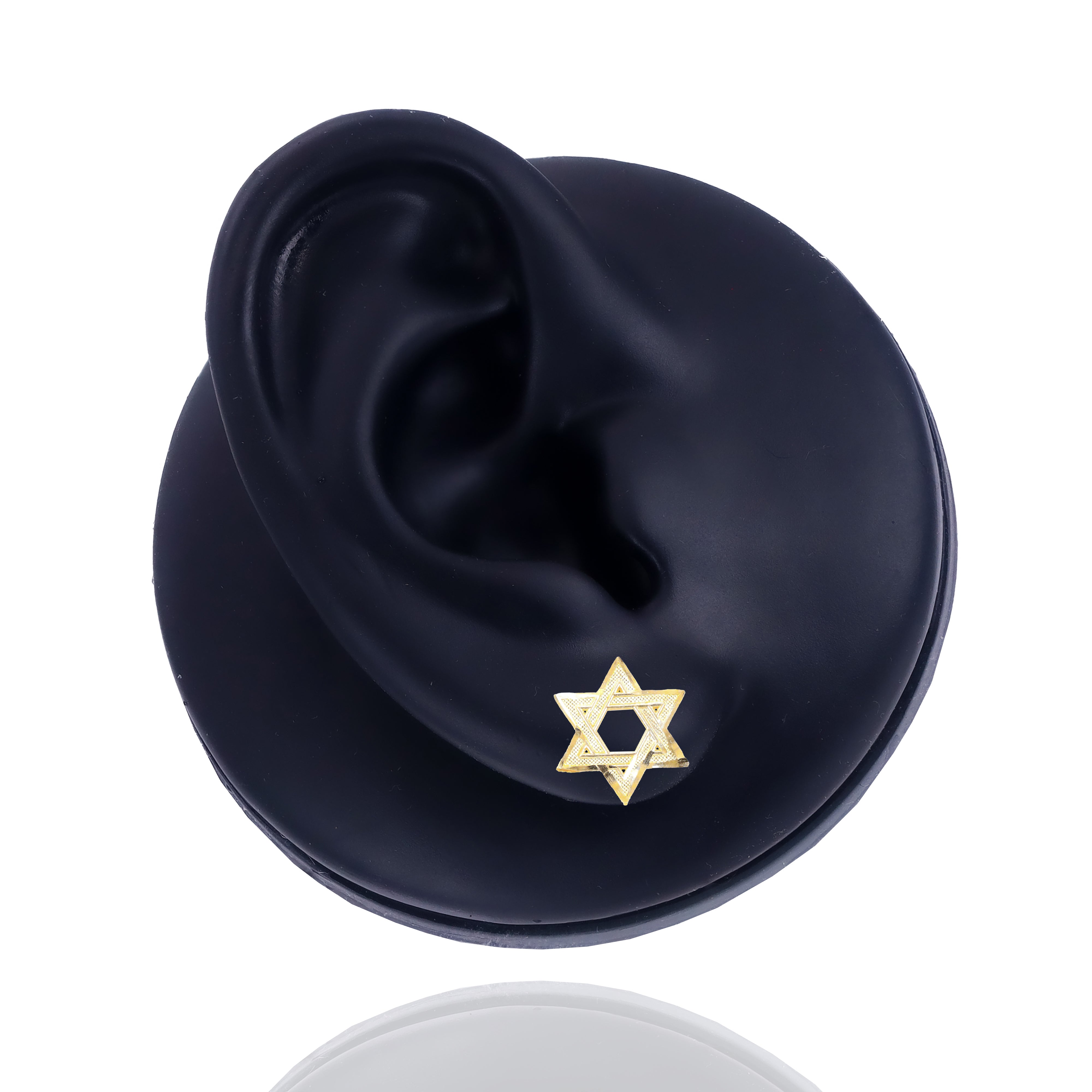 Star of David Gold Earrings
