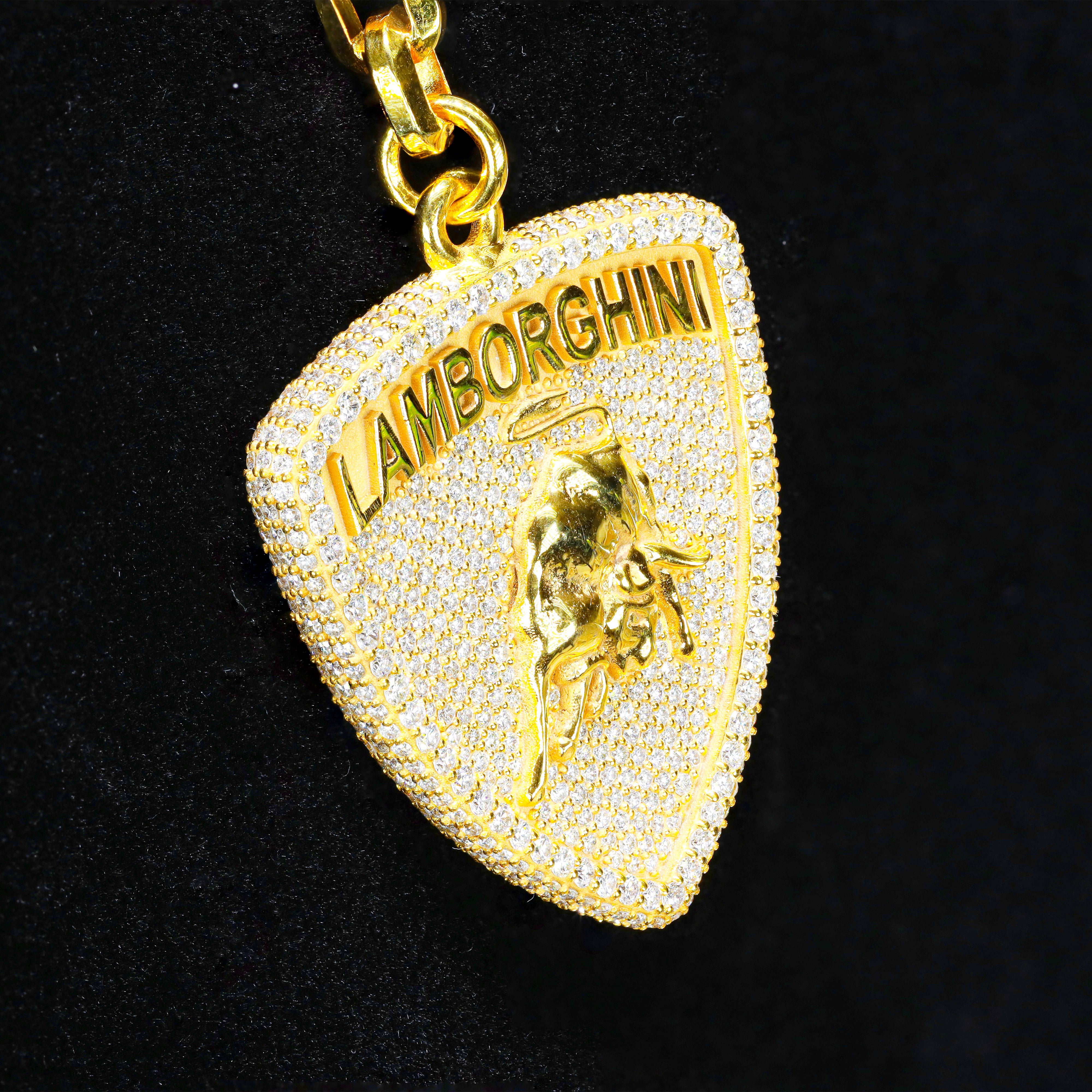 Custom Design Deposit - Double-Sided Lamborghini Emblem Diamond Keychain