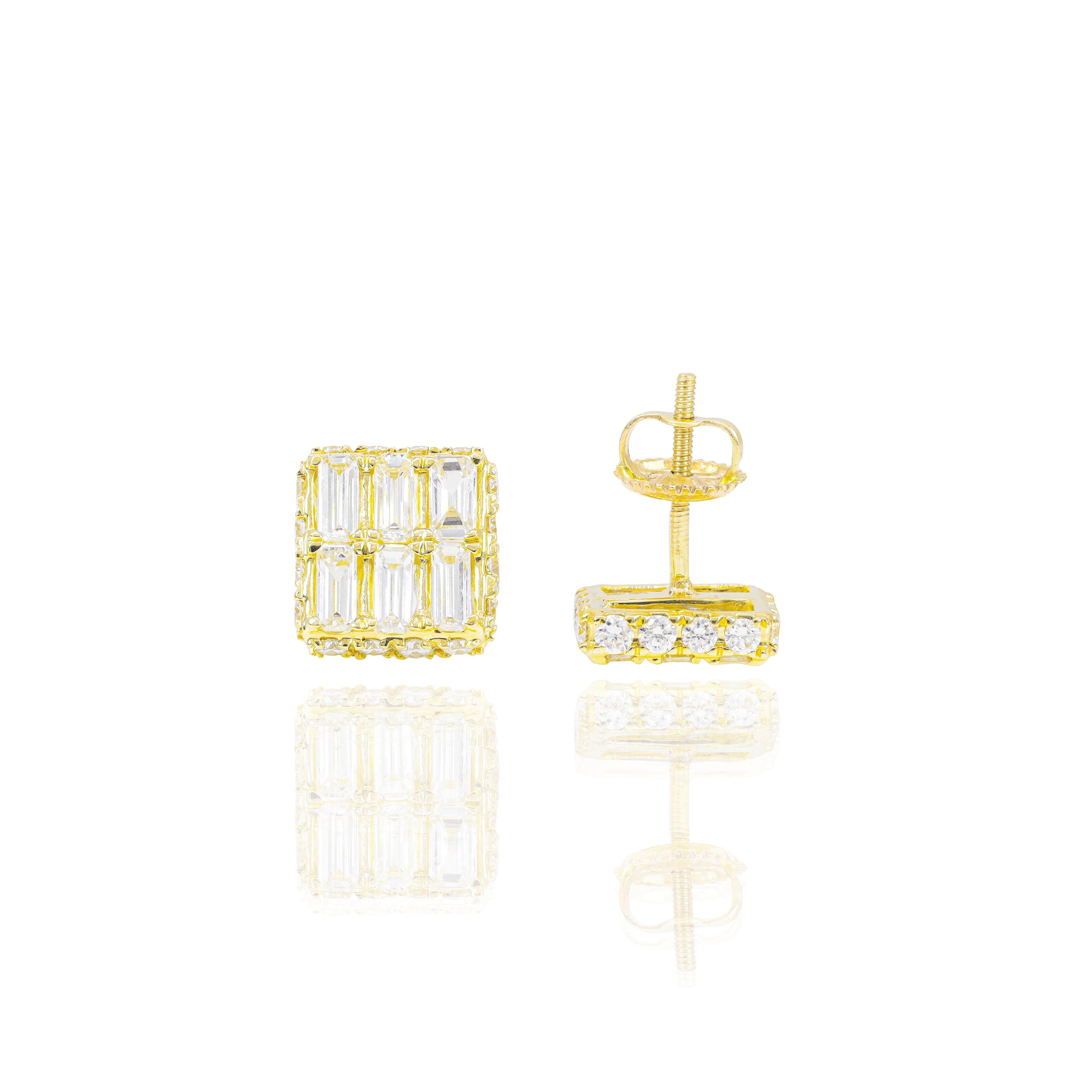 Emerald Diamond Earrings