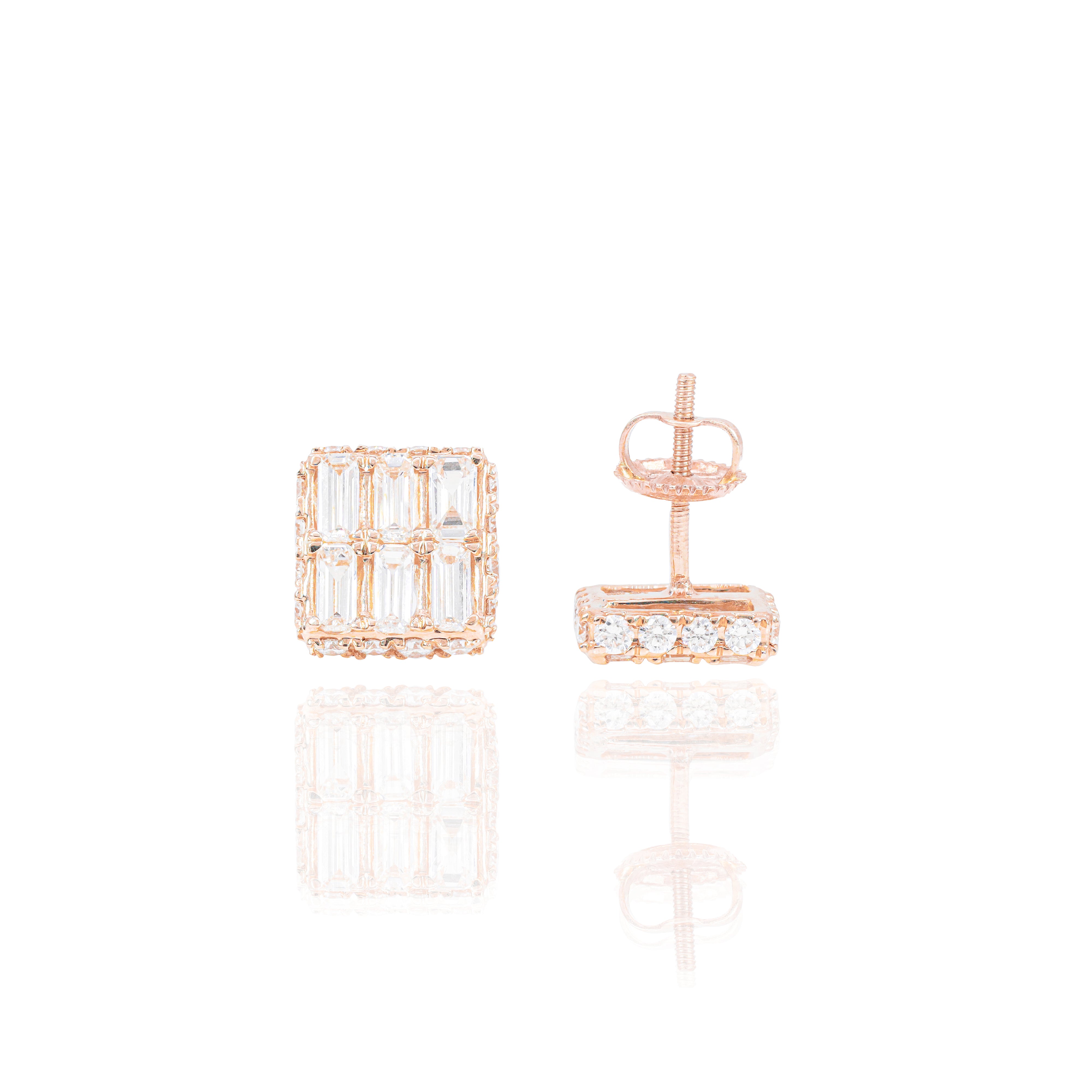 Emerald Diamond Earrings