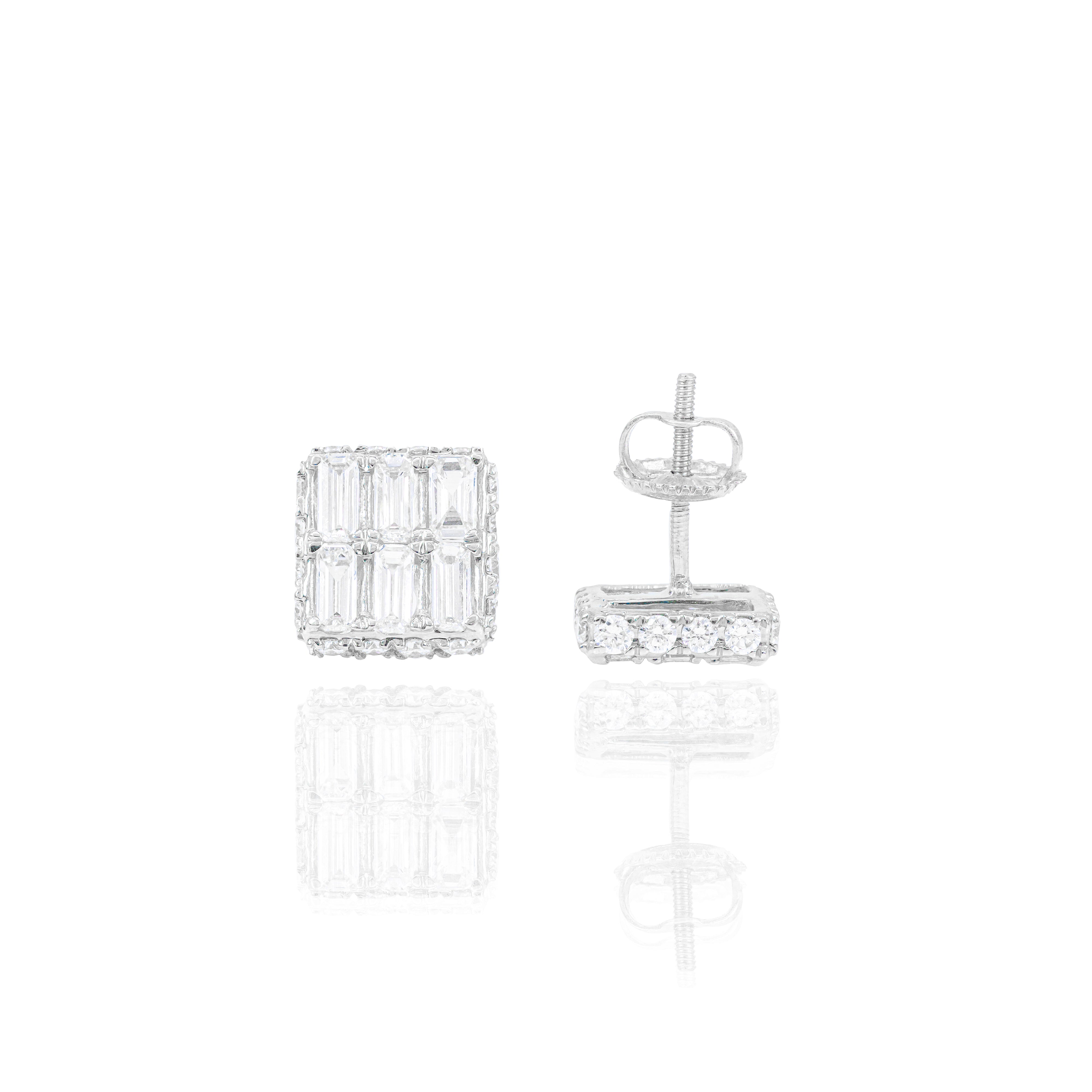 Emerald Diamond Earrings