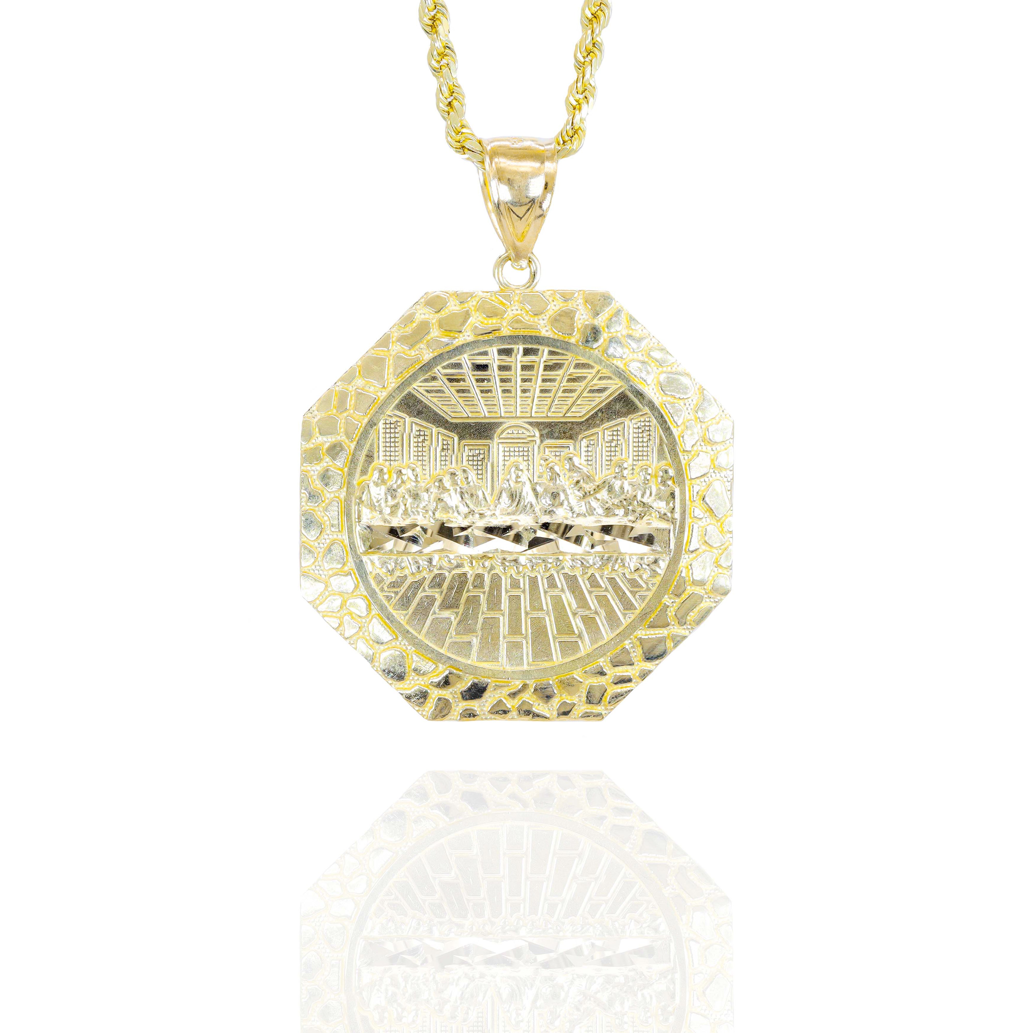 Last Supper Solid Gold Pendant