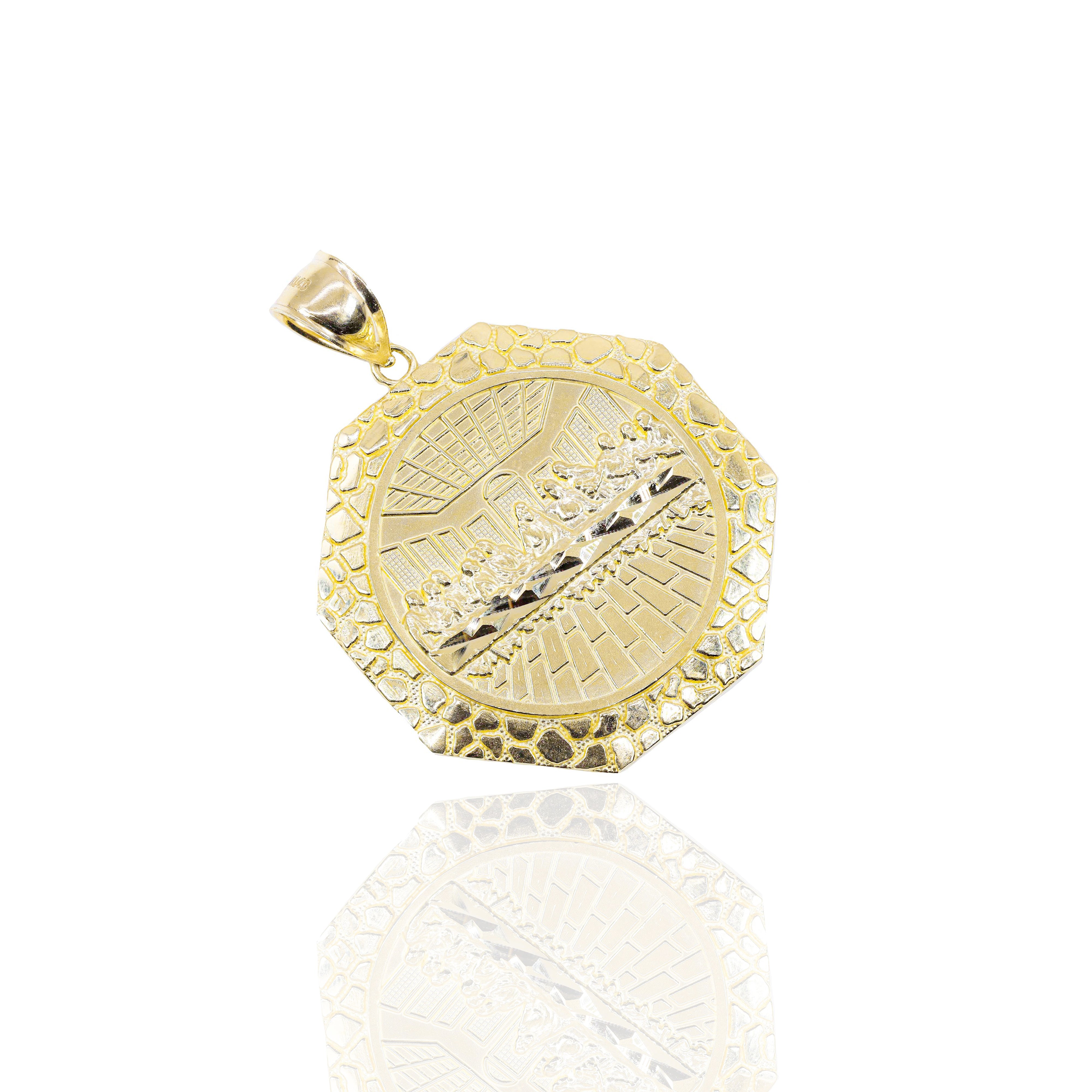 Last Supper Solid Gold Pendant