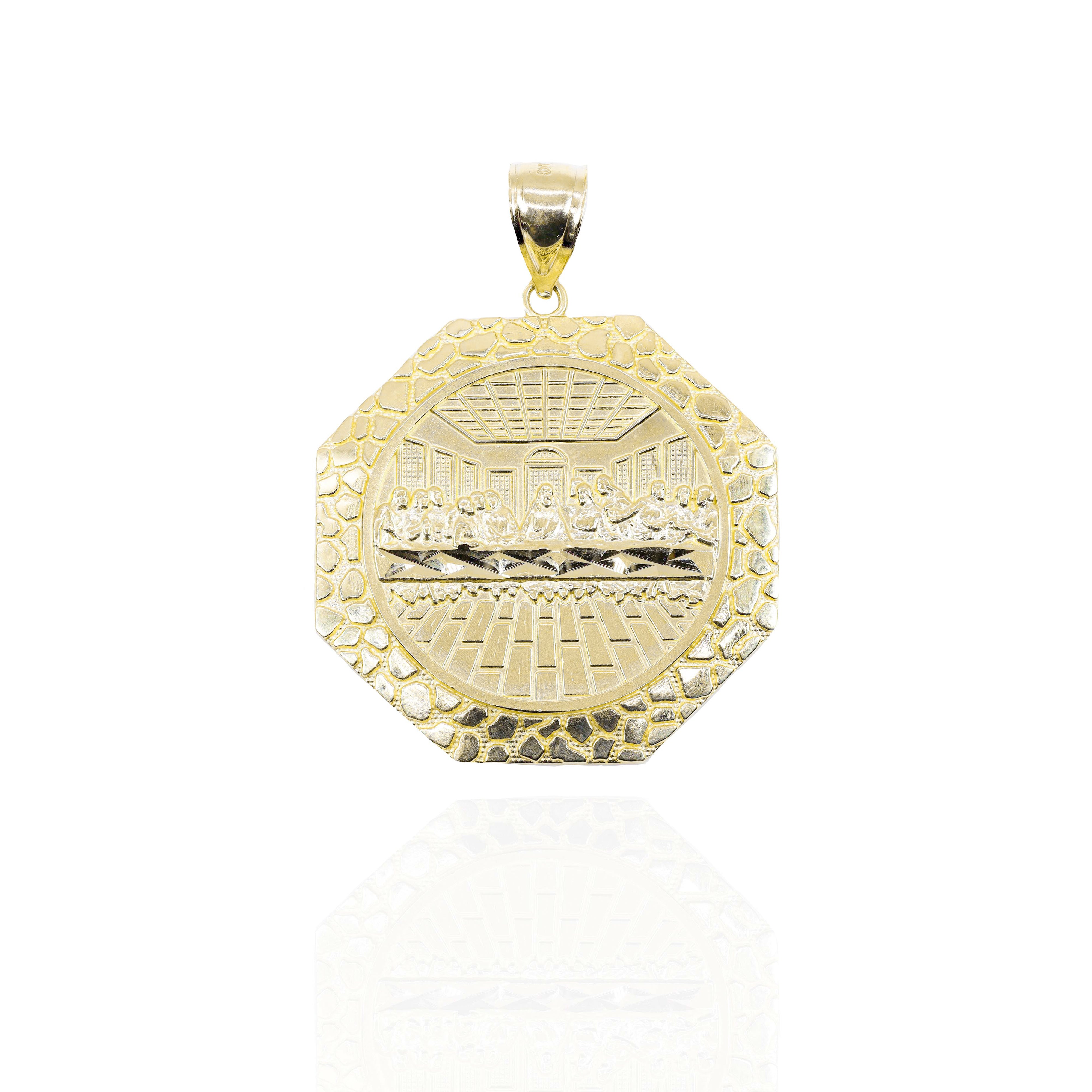 Last Supper Solid Gold Pendant
