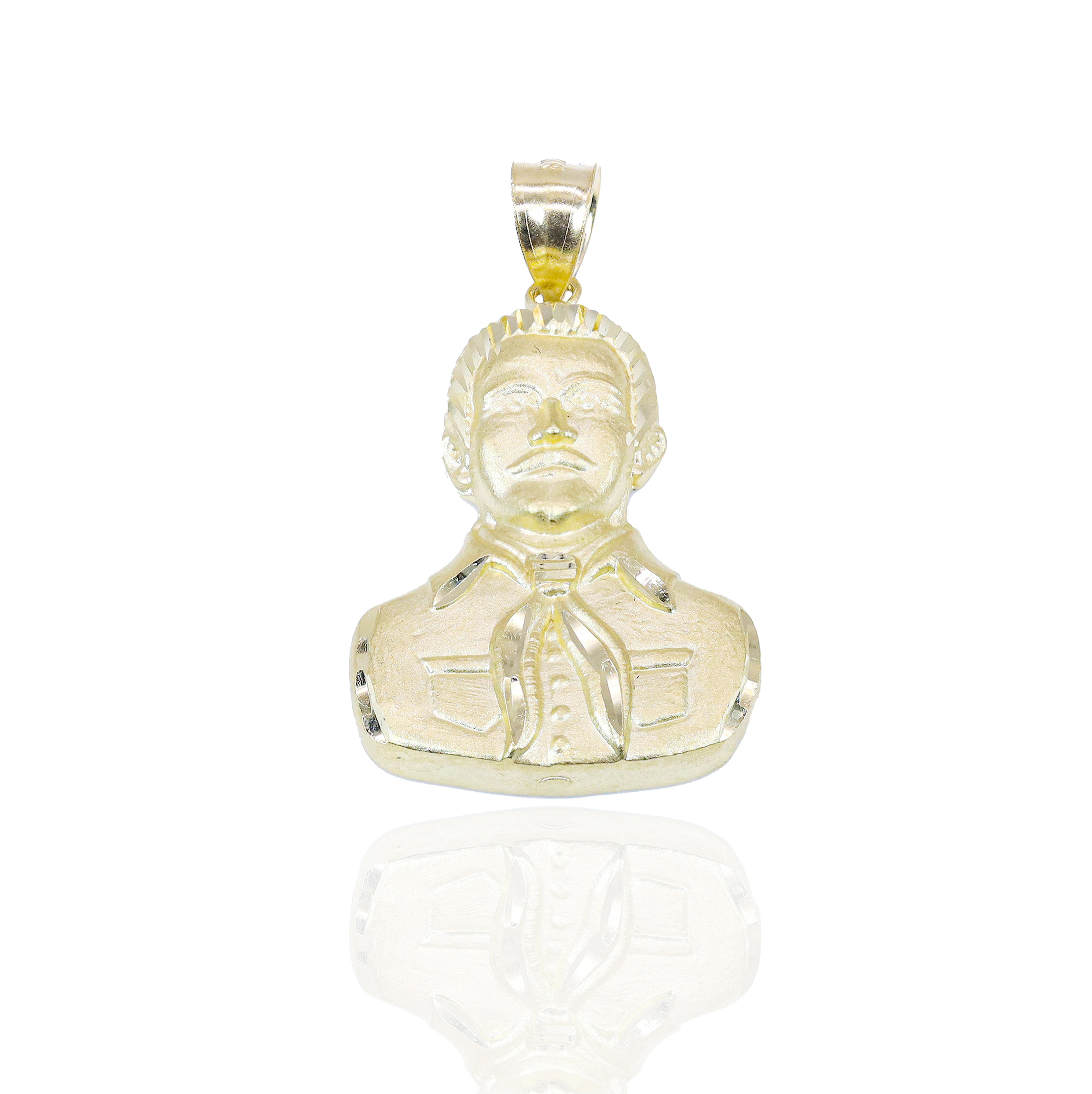 Gold Malverde Solid Gold Pendant