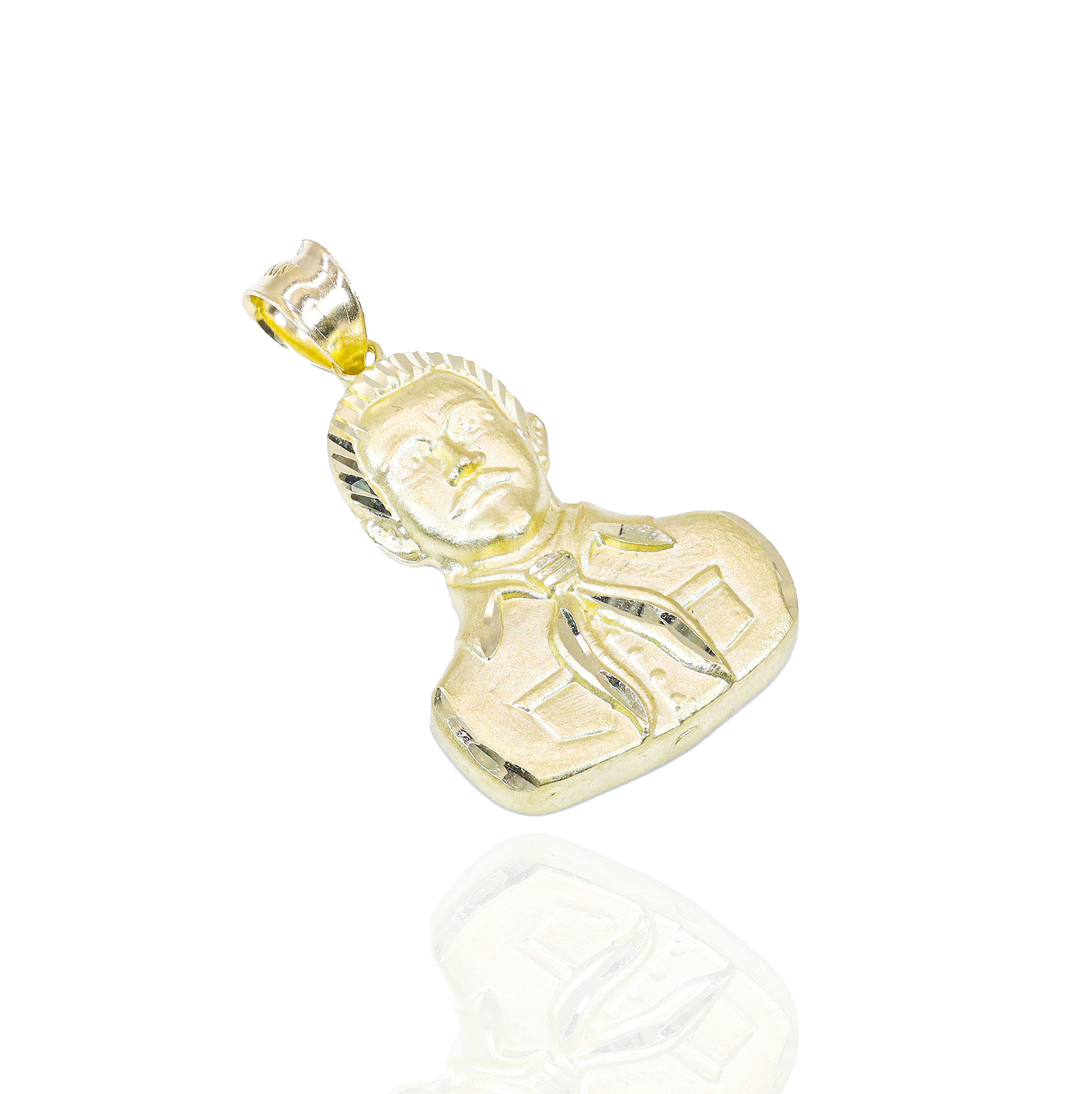 Gold Malverde Solid Gold Pendant
