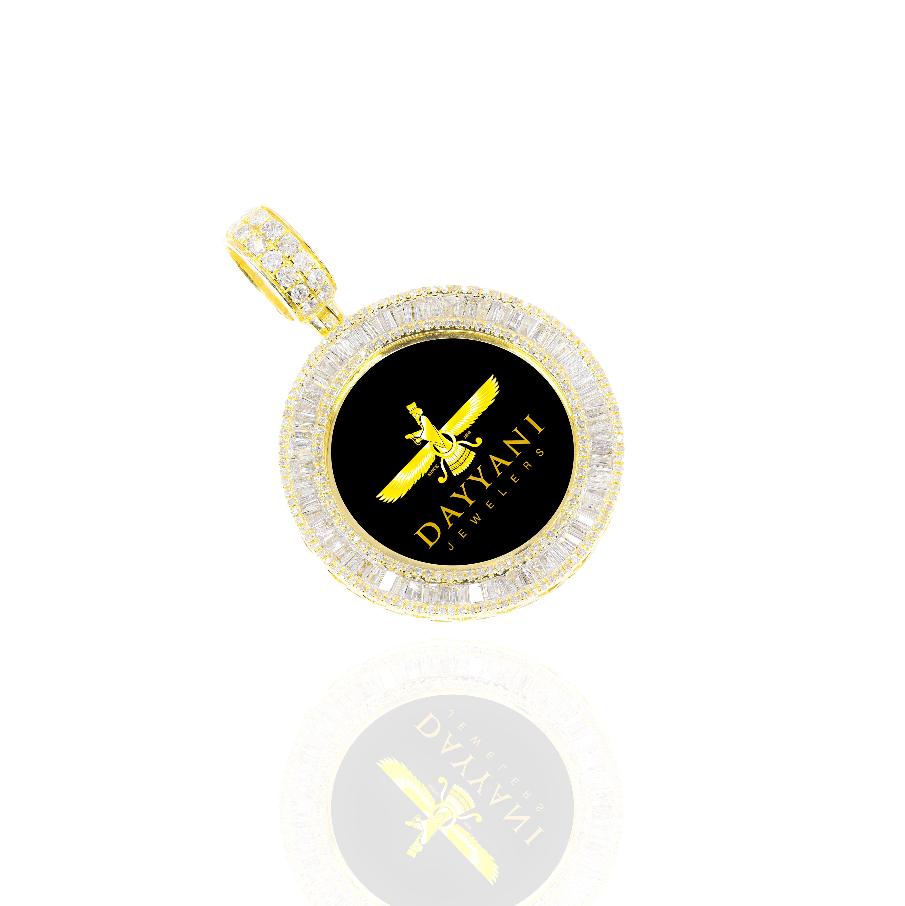 1.20 Inch One Row Baguette Memory/Picture Diamond Pendant