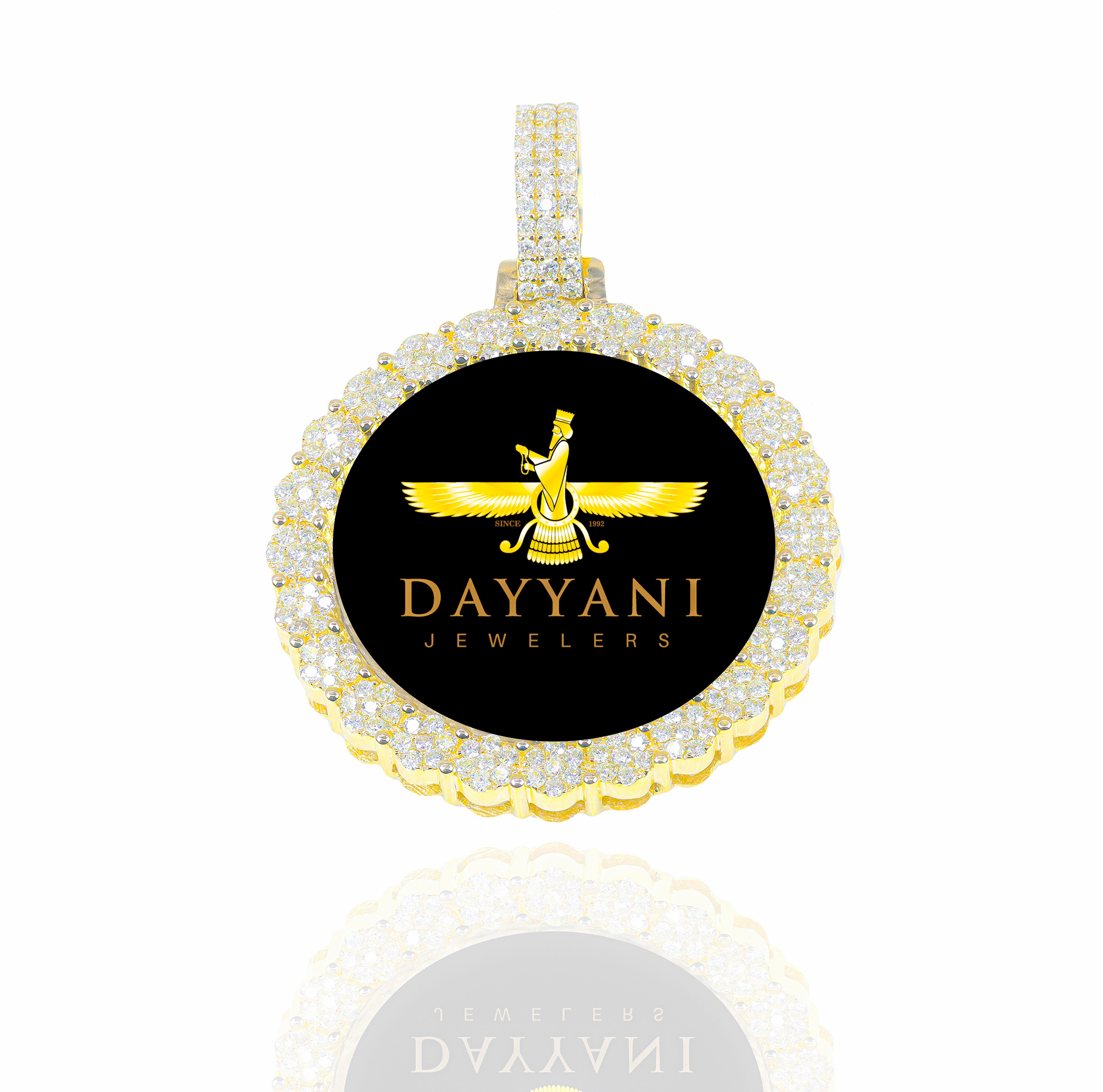 1.20 Inch Cluster Memory/Picture Diamond Pendant