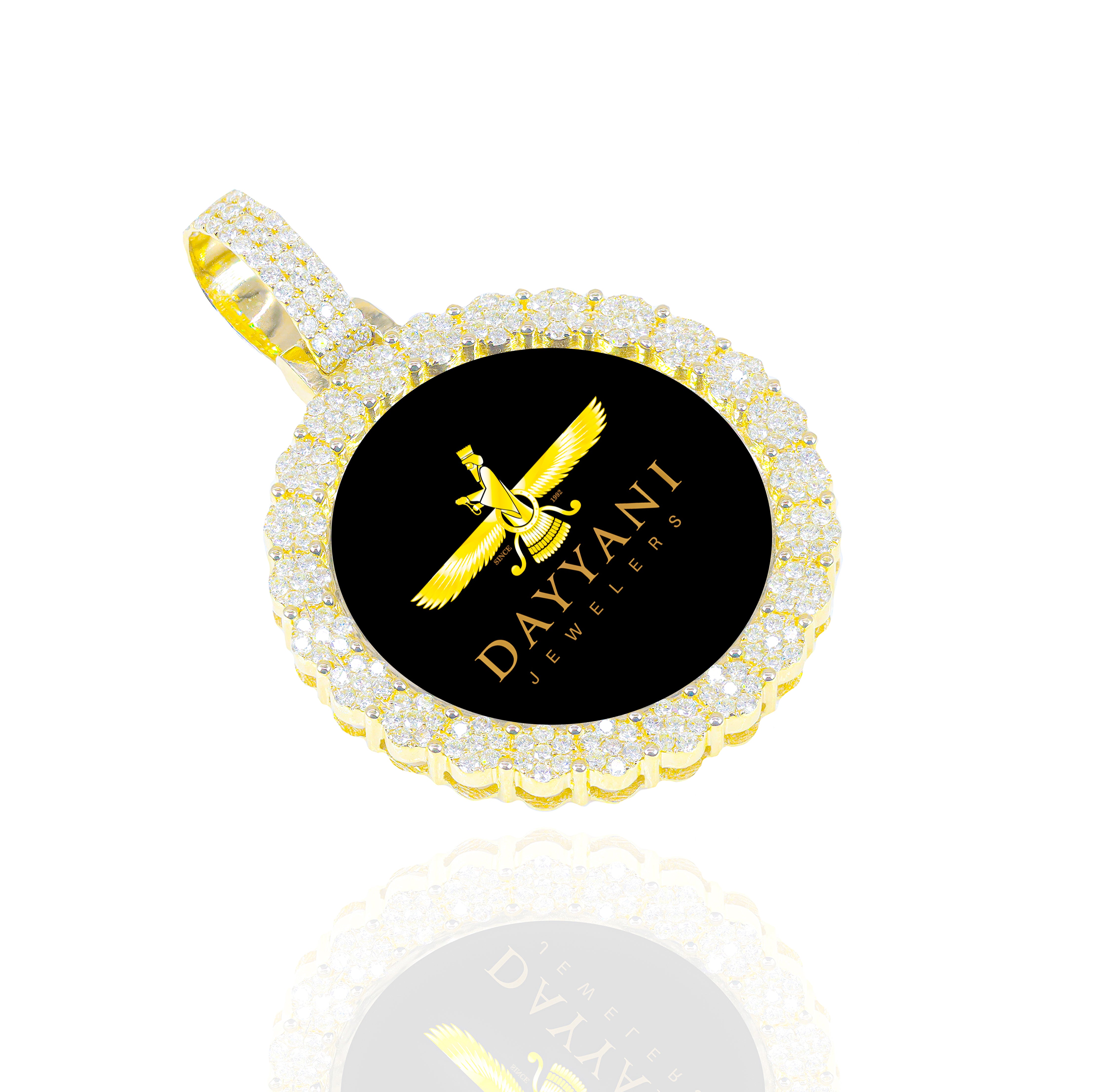 1.20 Inch Cluster Memory/Picture Diamond Pendant