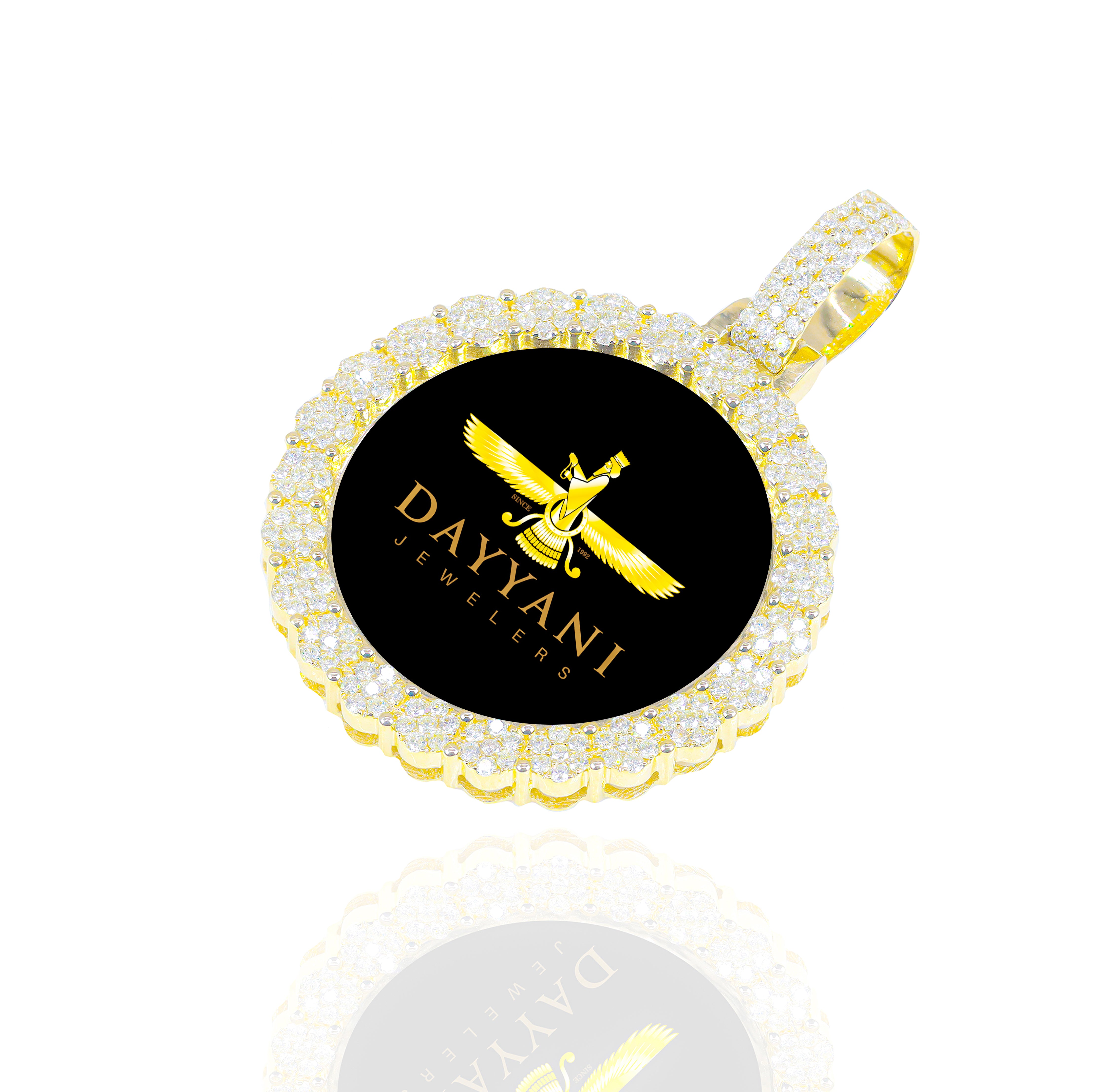 1.20 Inch Cluster Memory/Picture Diamond Pendant