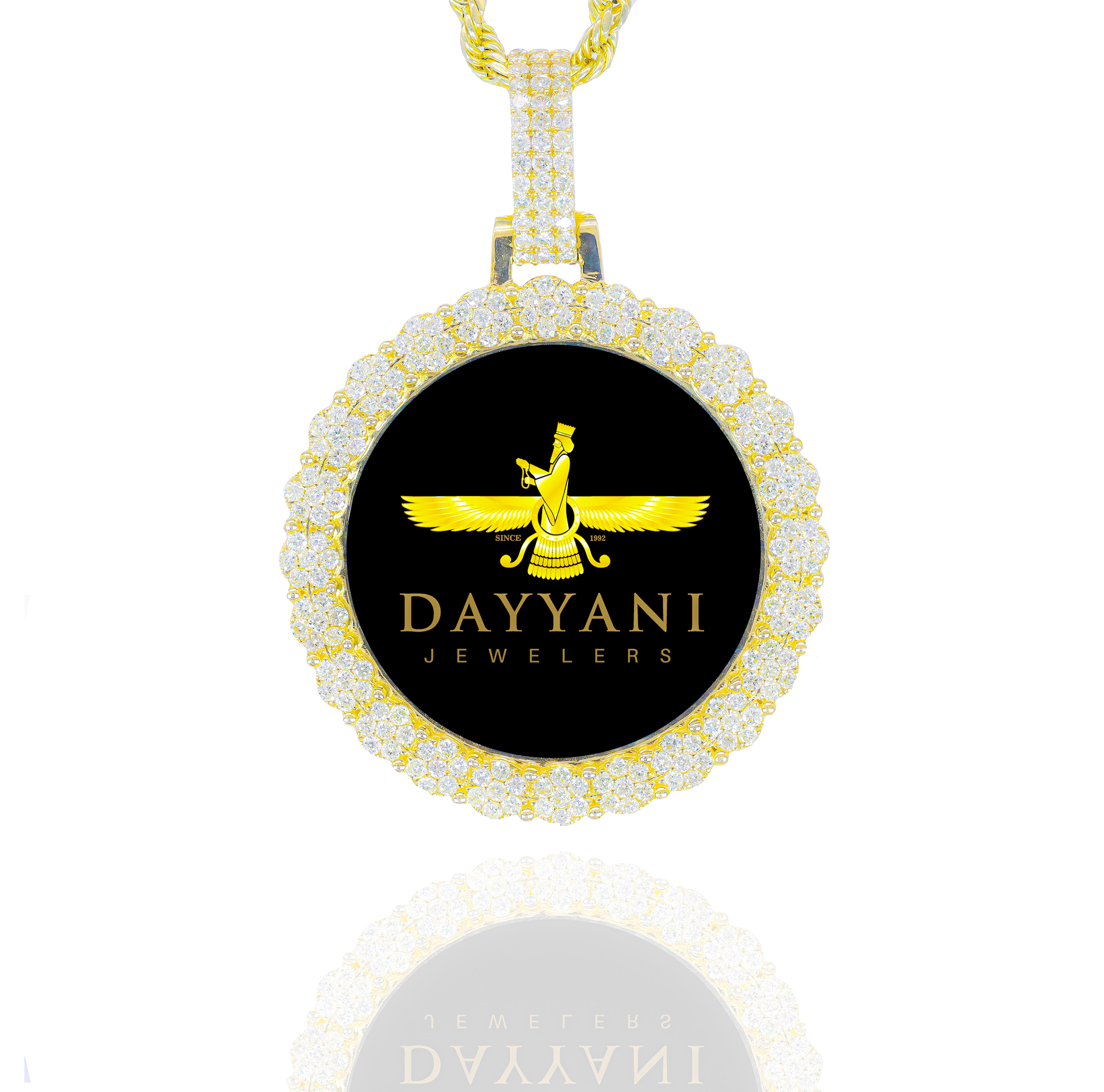 1.20 Inch Cluster Memory/Picture Diamond Pendant