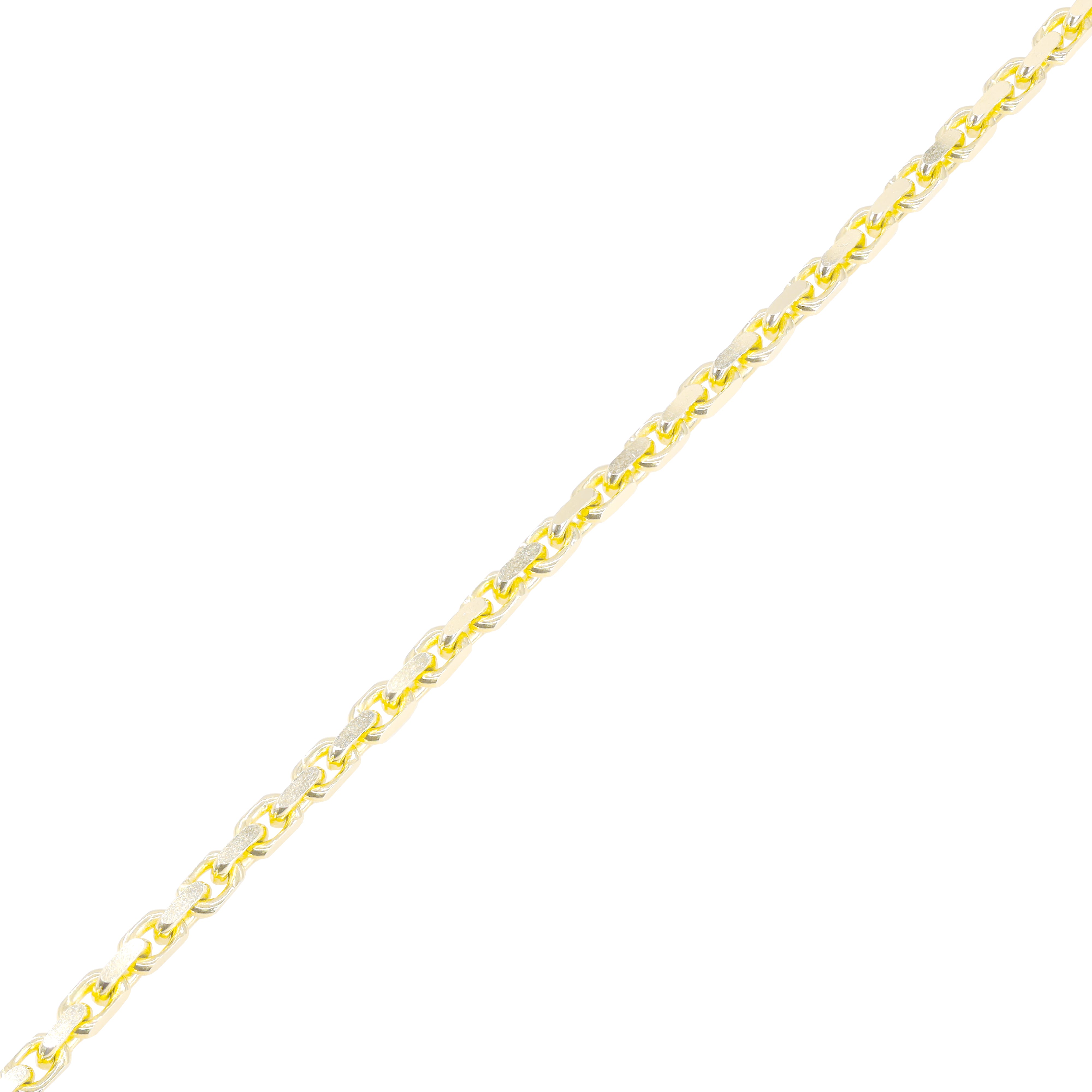 14KT Yellow Gold Thinner Odin Link Gold Bracelet