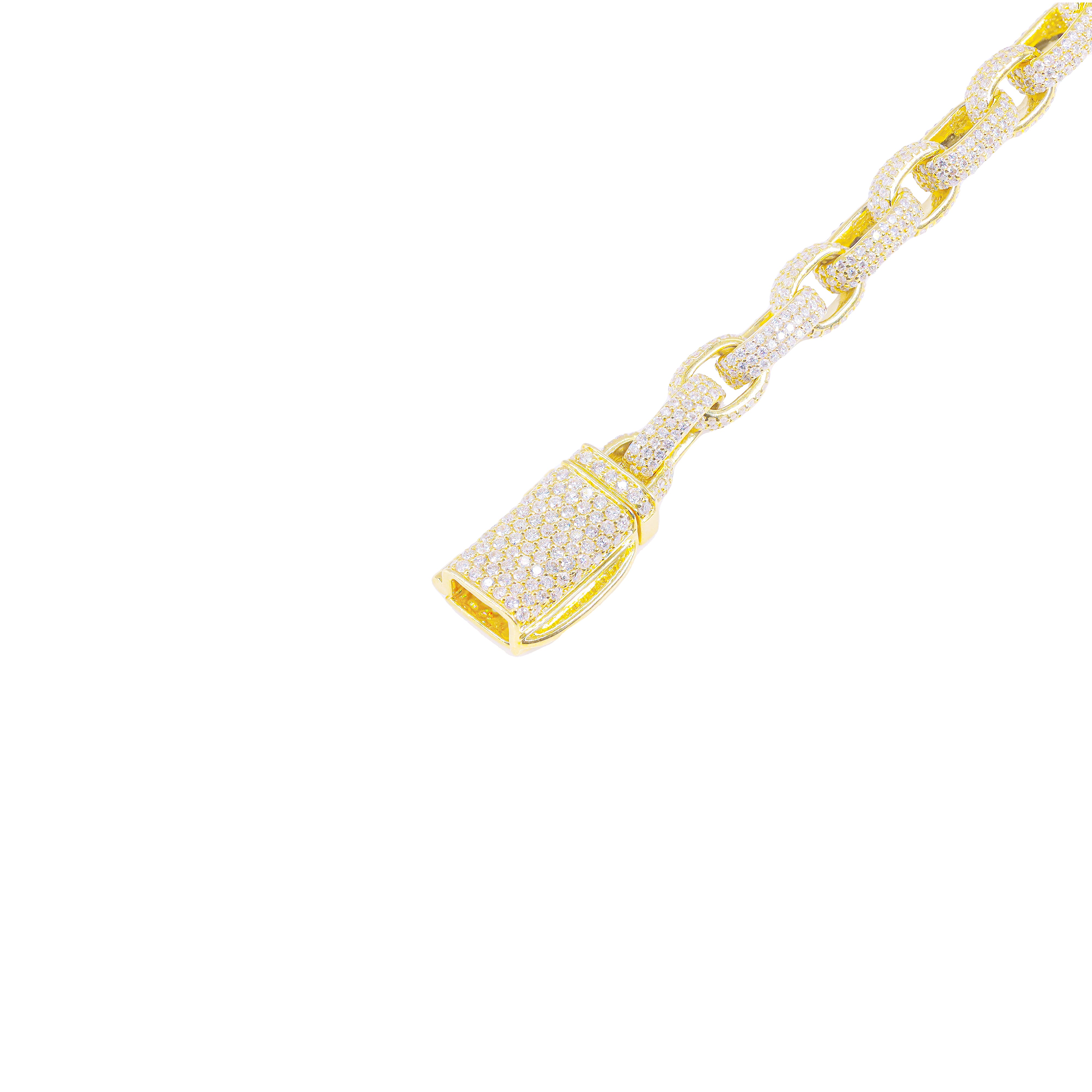 Diamond Hermes Link Chain