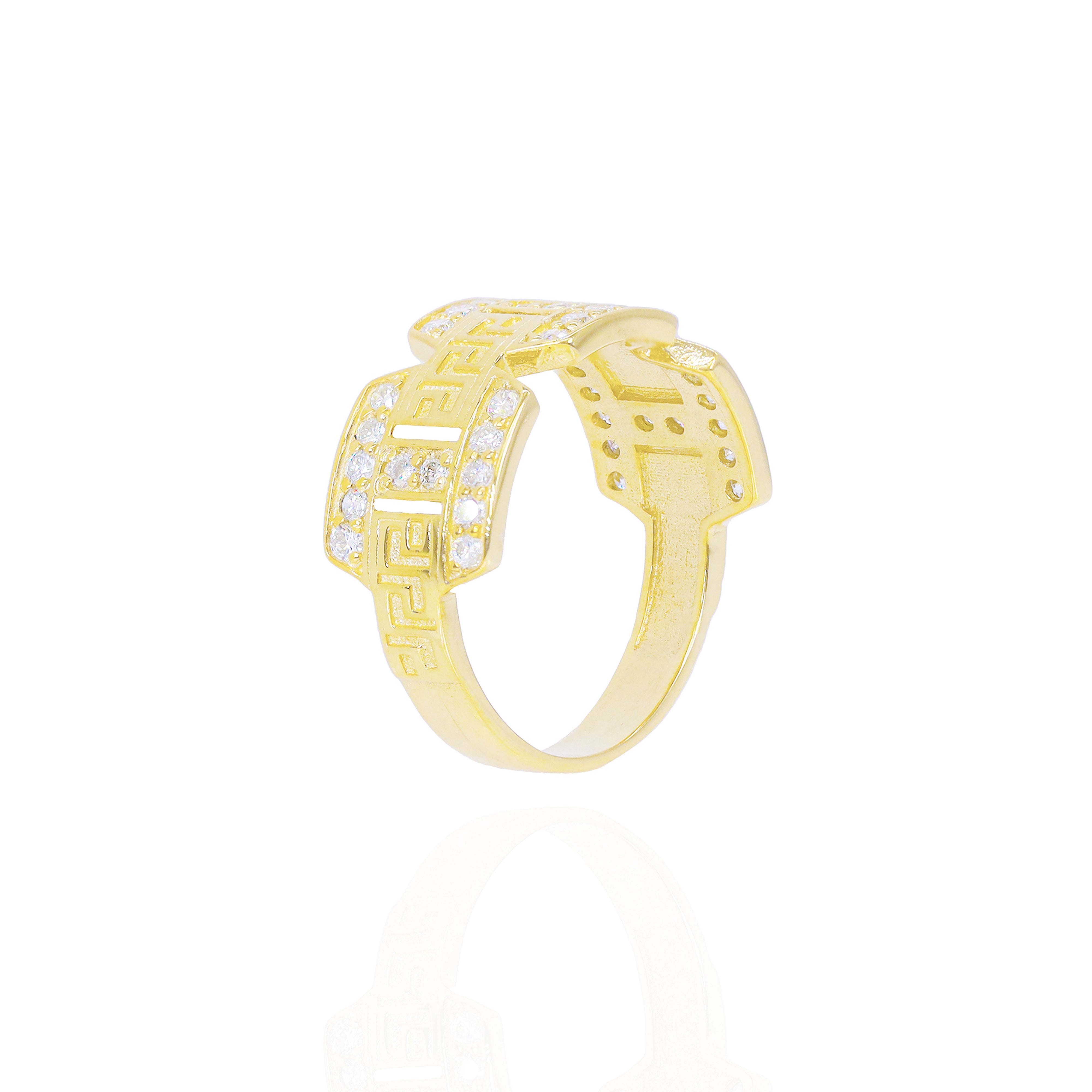 Diamond Roman Versace Ring
