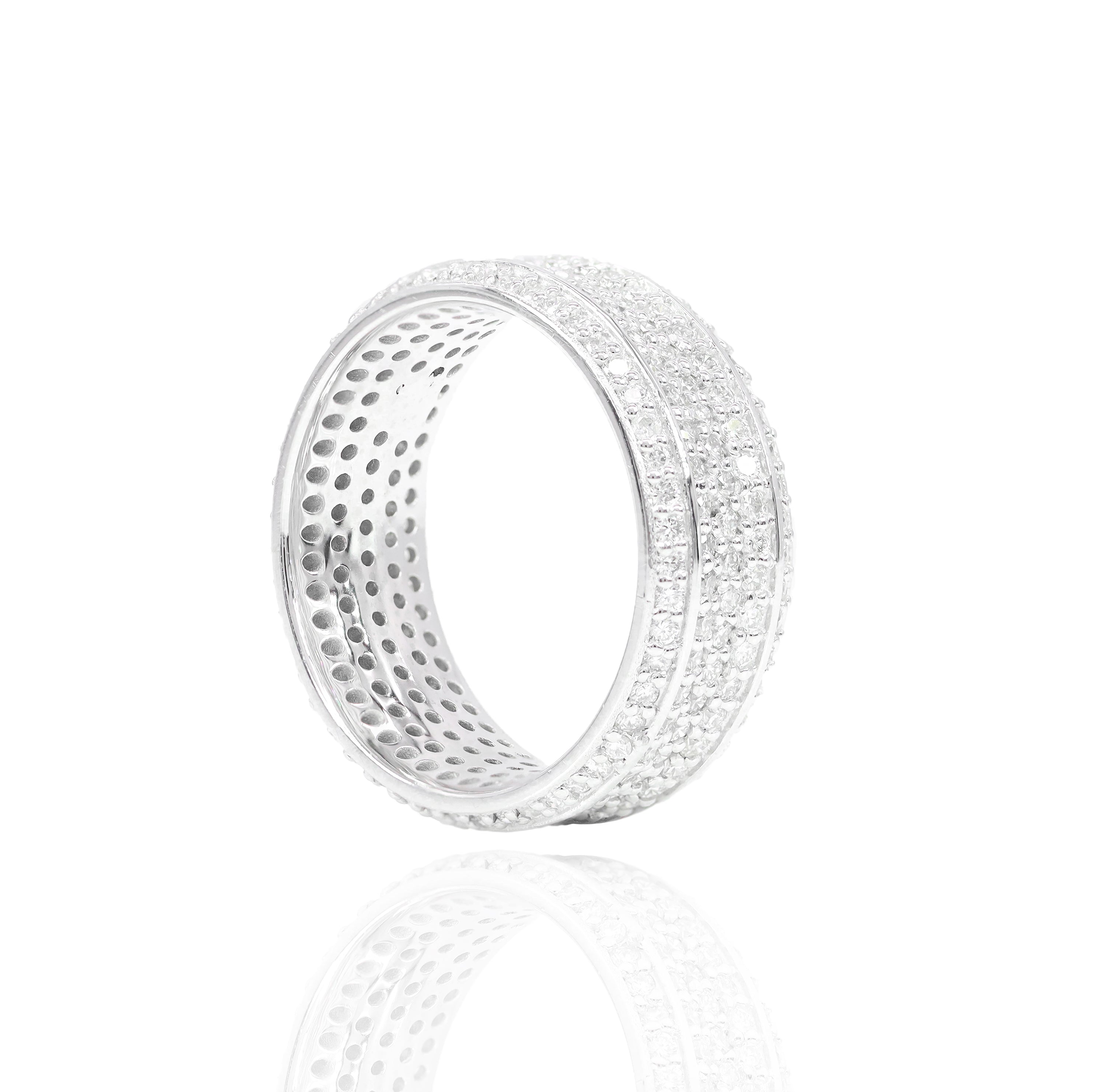 Diamond Beveled Eternity Ring Band