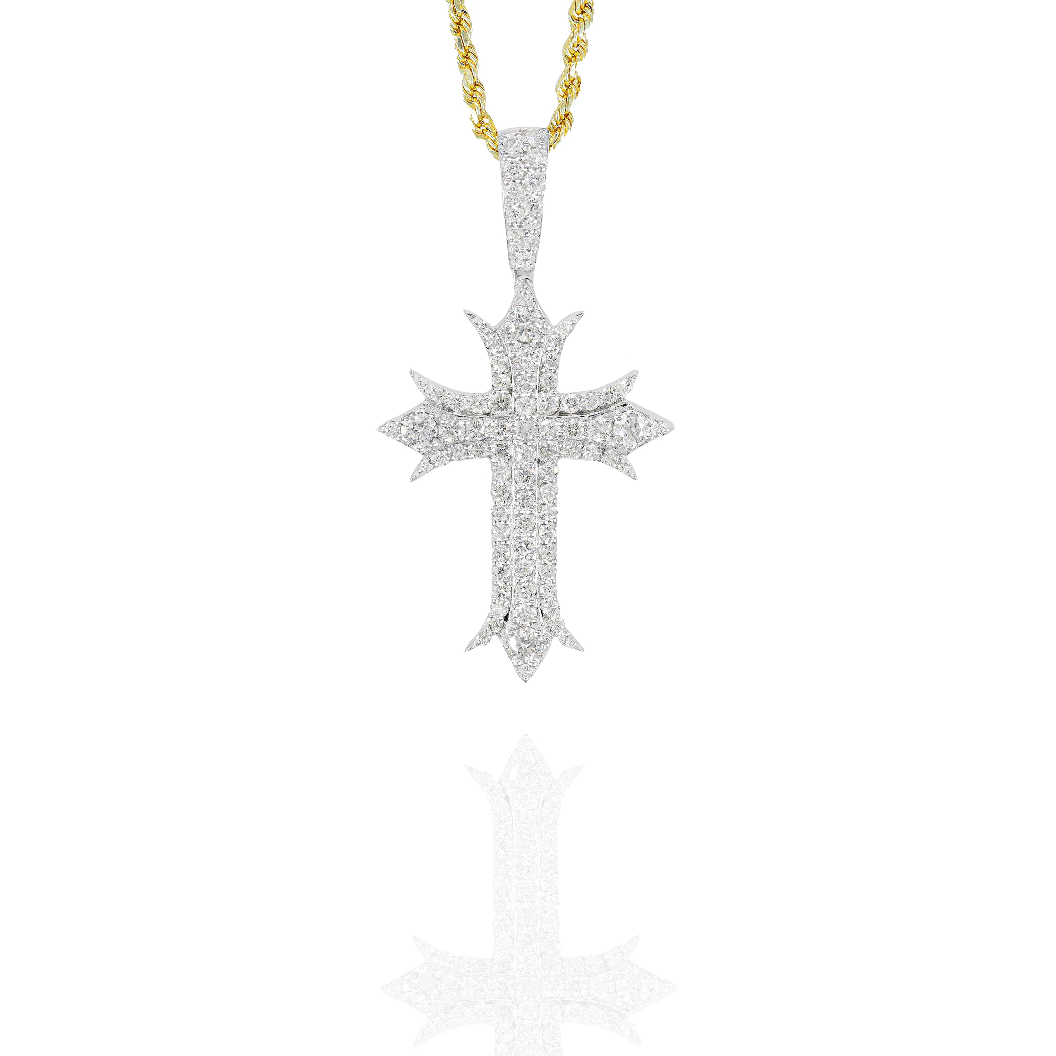 Royal Diamond Cross Pendant