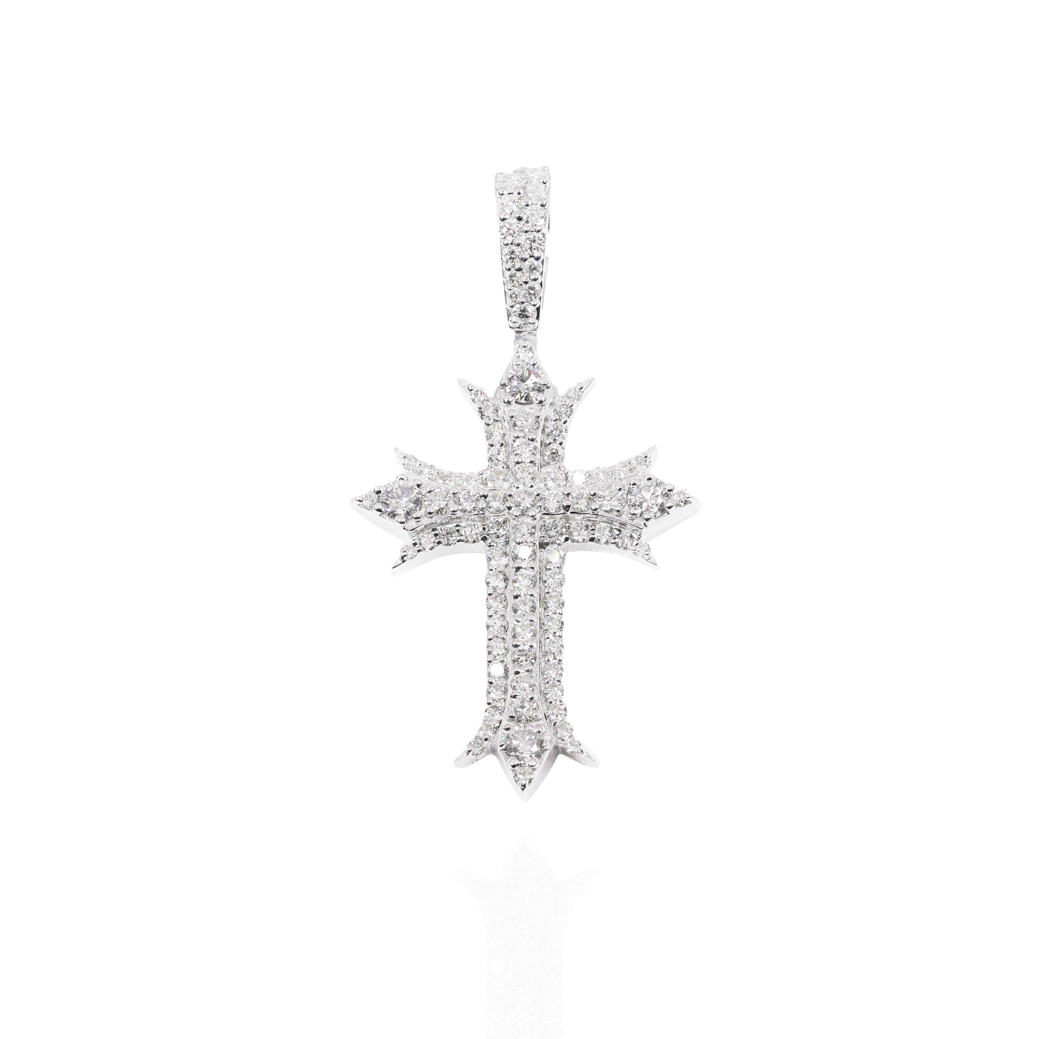 Royal Diamond Cross Pendant