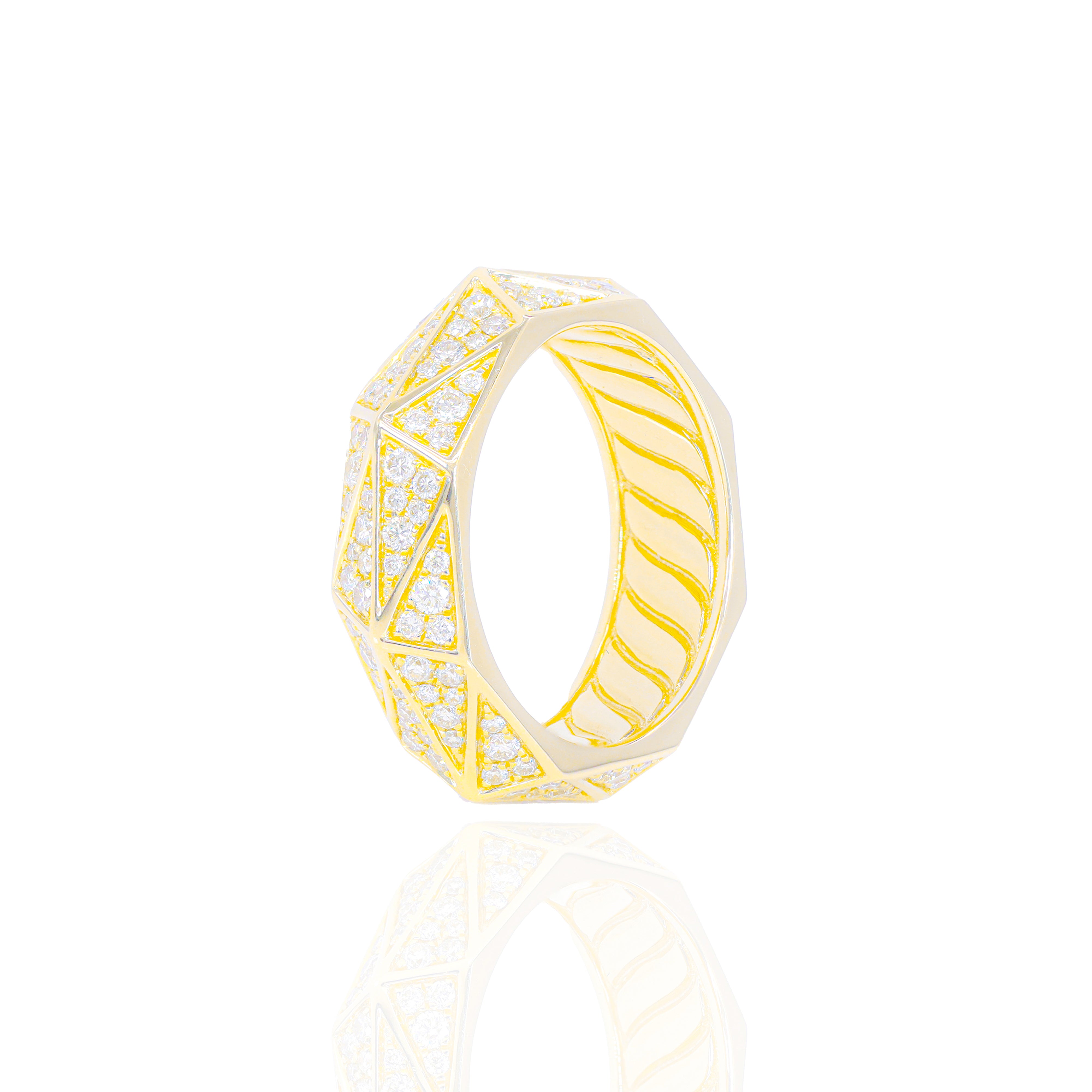 Abstract Diamond Eternity Ring
