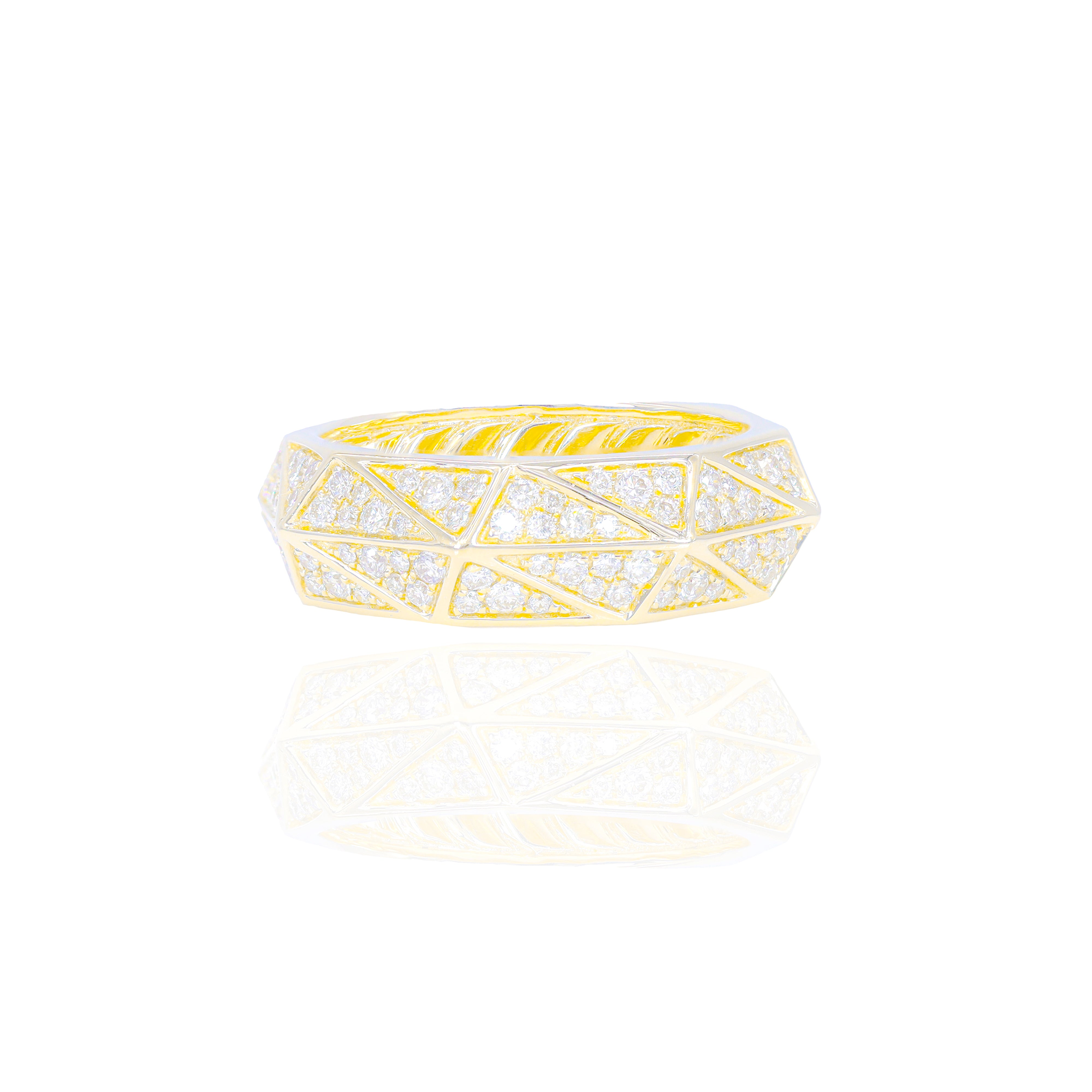 Abstract Diamond Eternity Ring