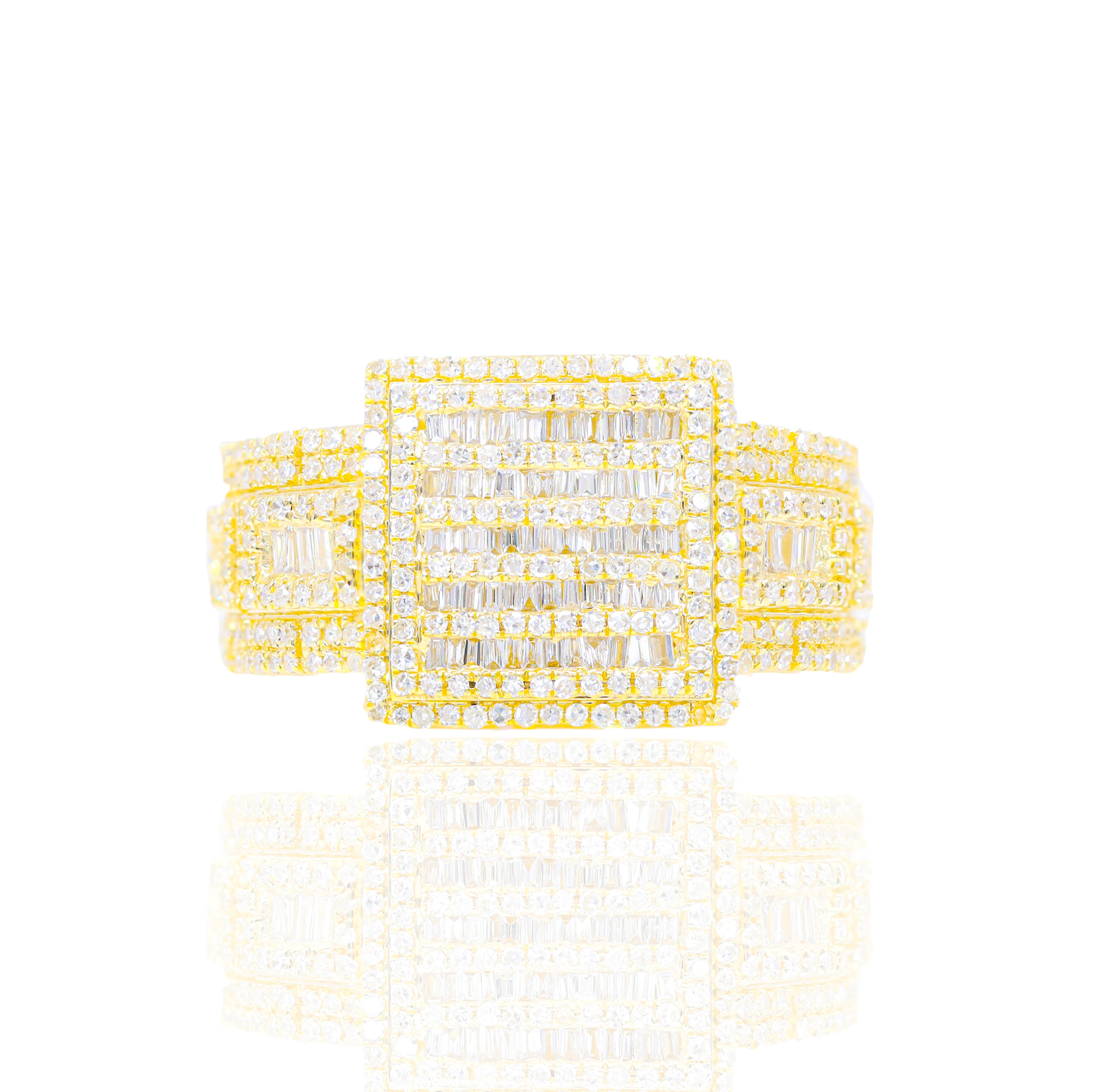 Square Signet Baguette Ring