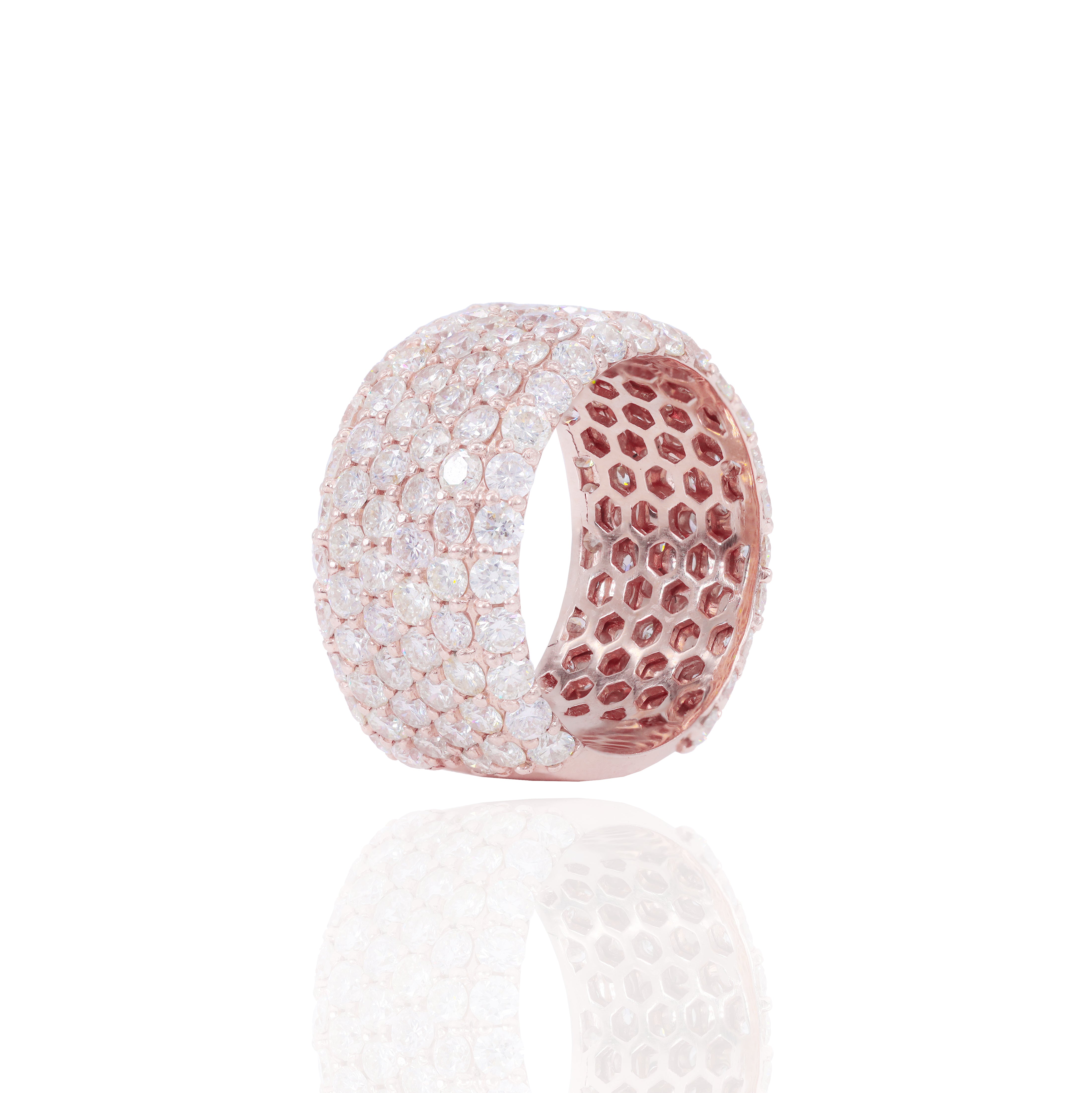 6 Row Diamond Ring