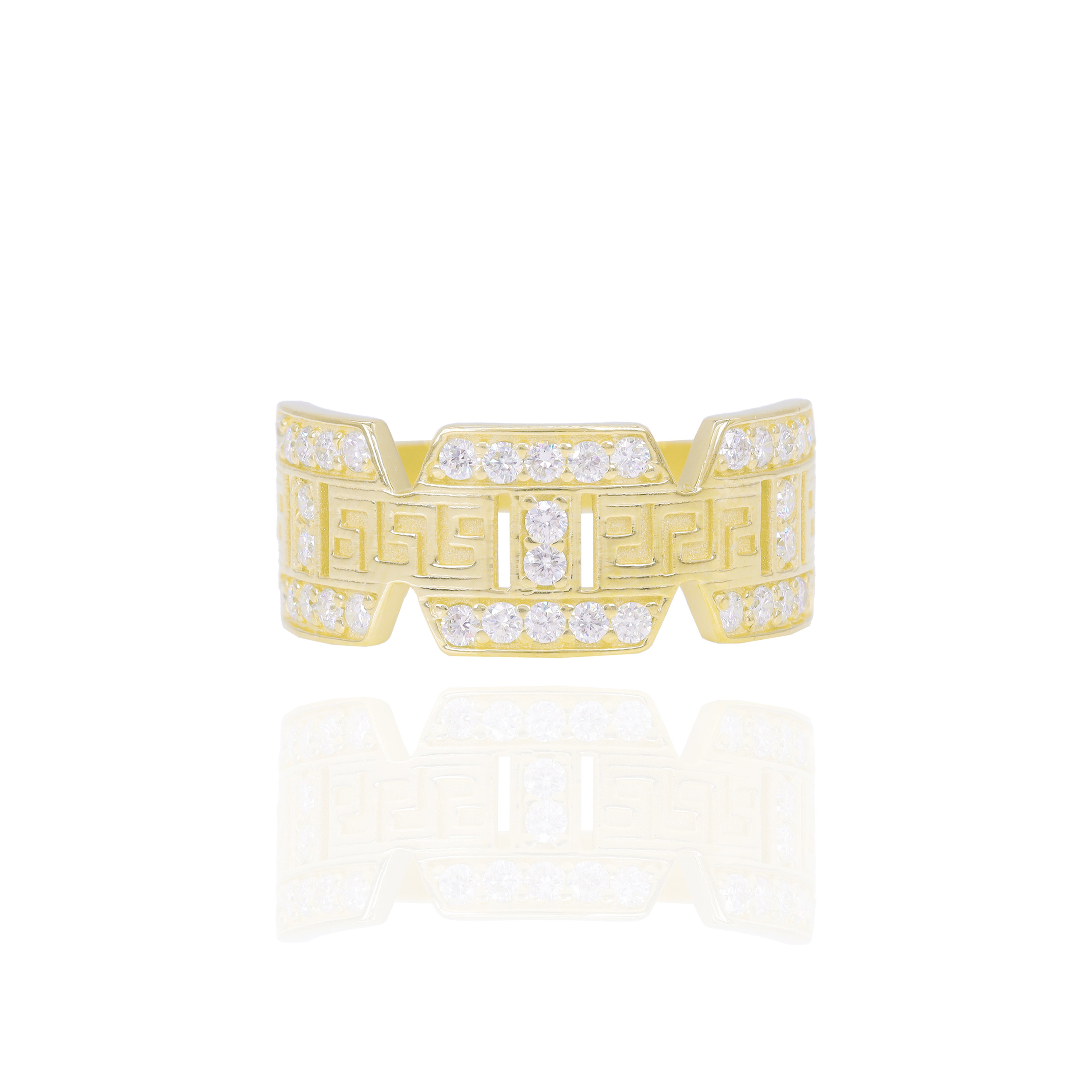 Diamond Roman Versace Ring