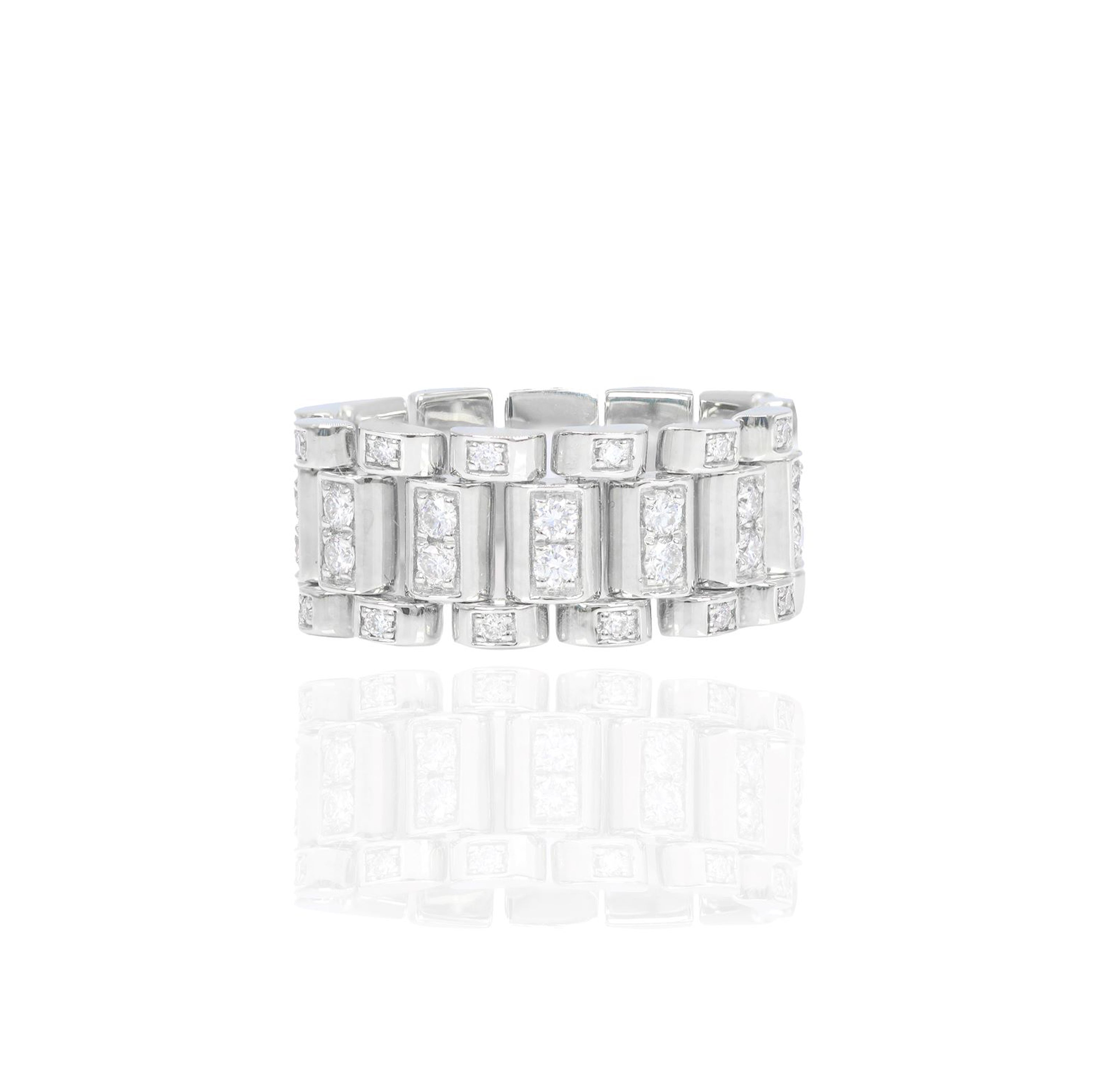 Diamond Rollie Link Ring