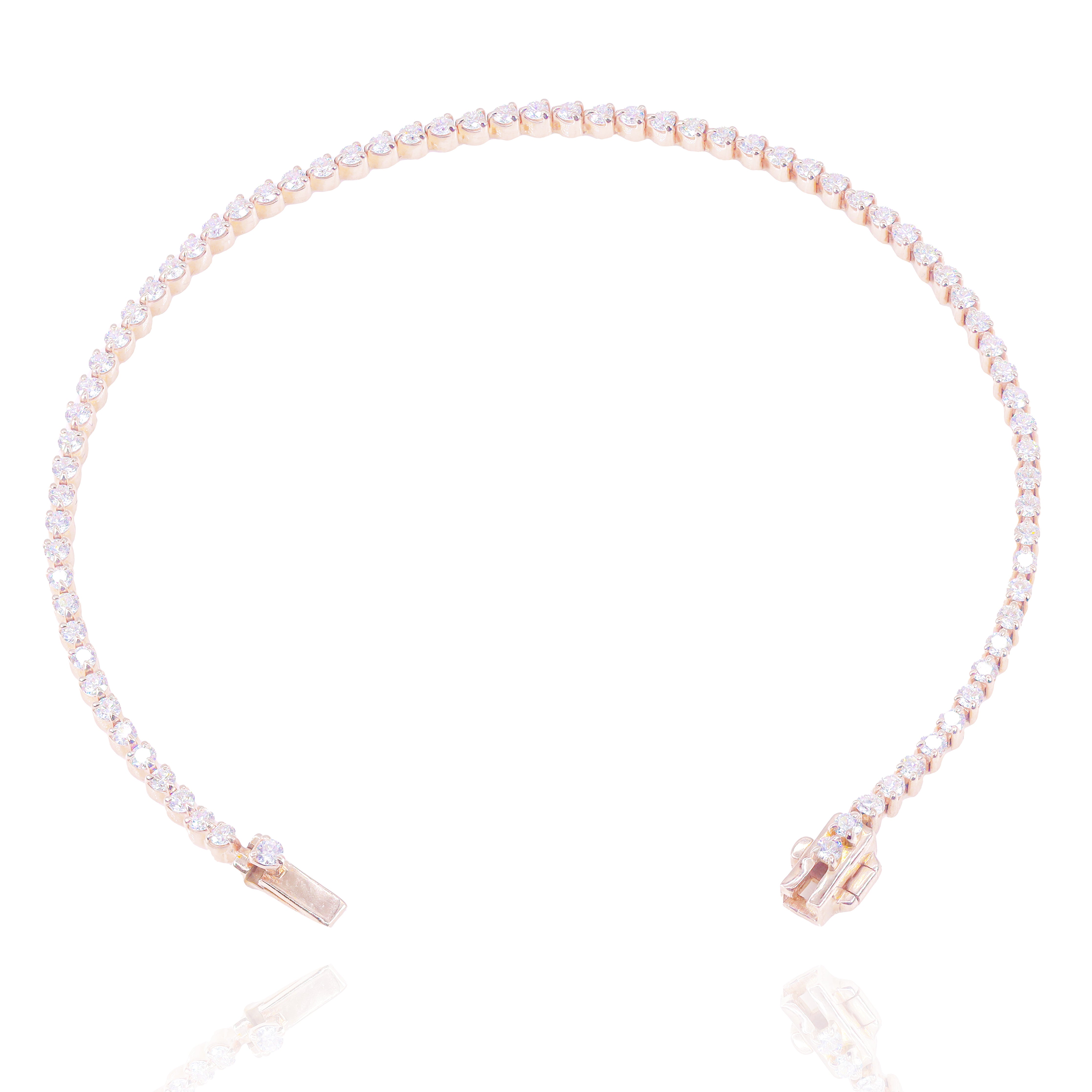 2.5-Pointer Round Diamond Tennis Bracelet