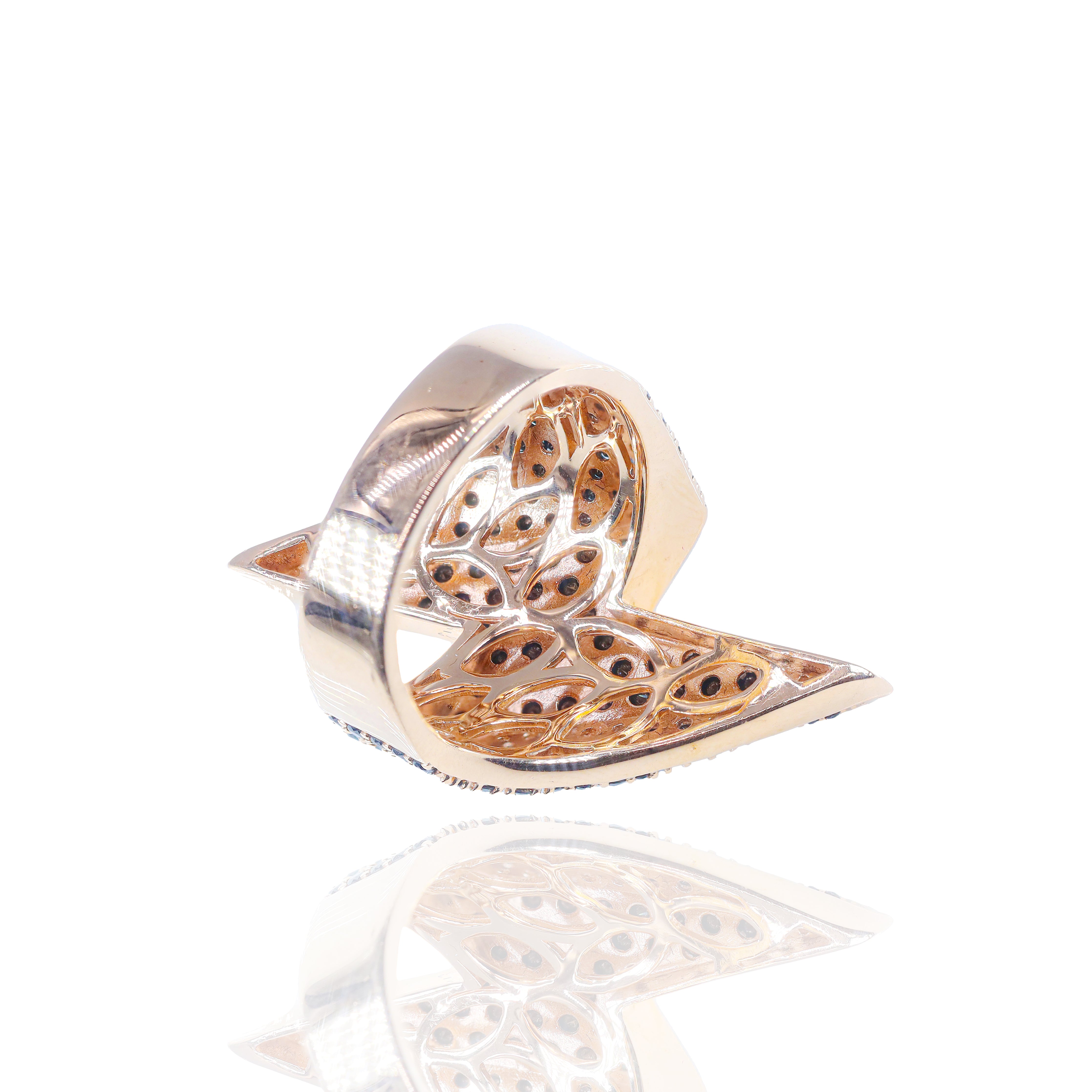 Black Diamond Lightning Bolt Ring