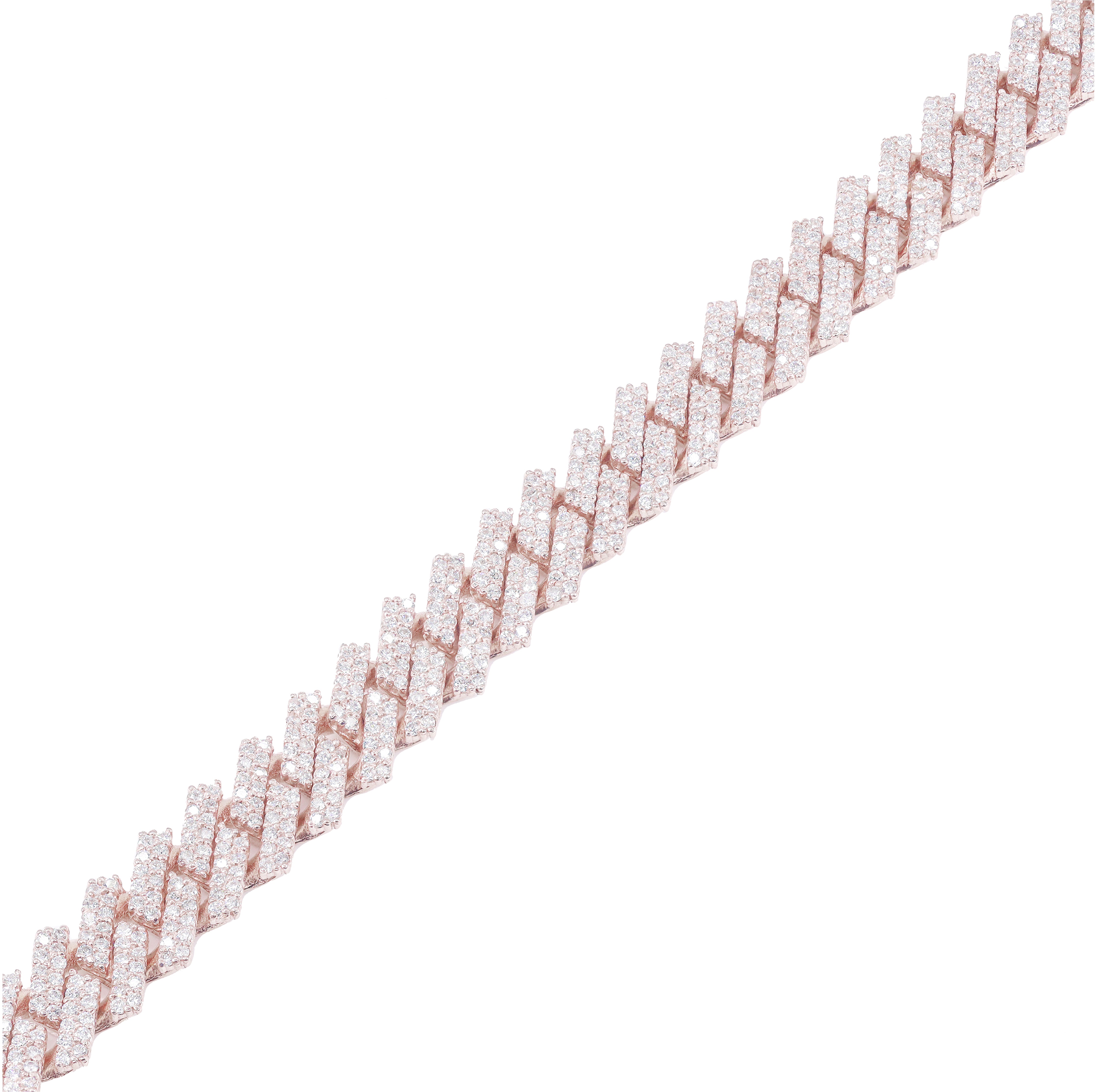 10mm Diamond Jagged Cuban Chain