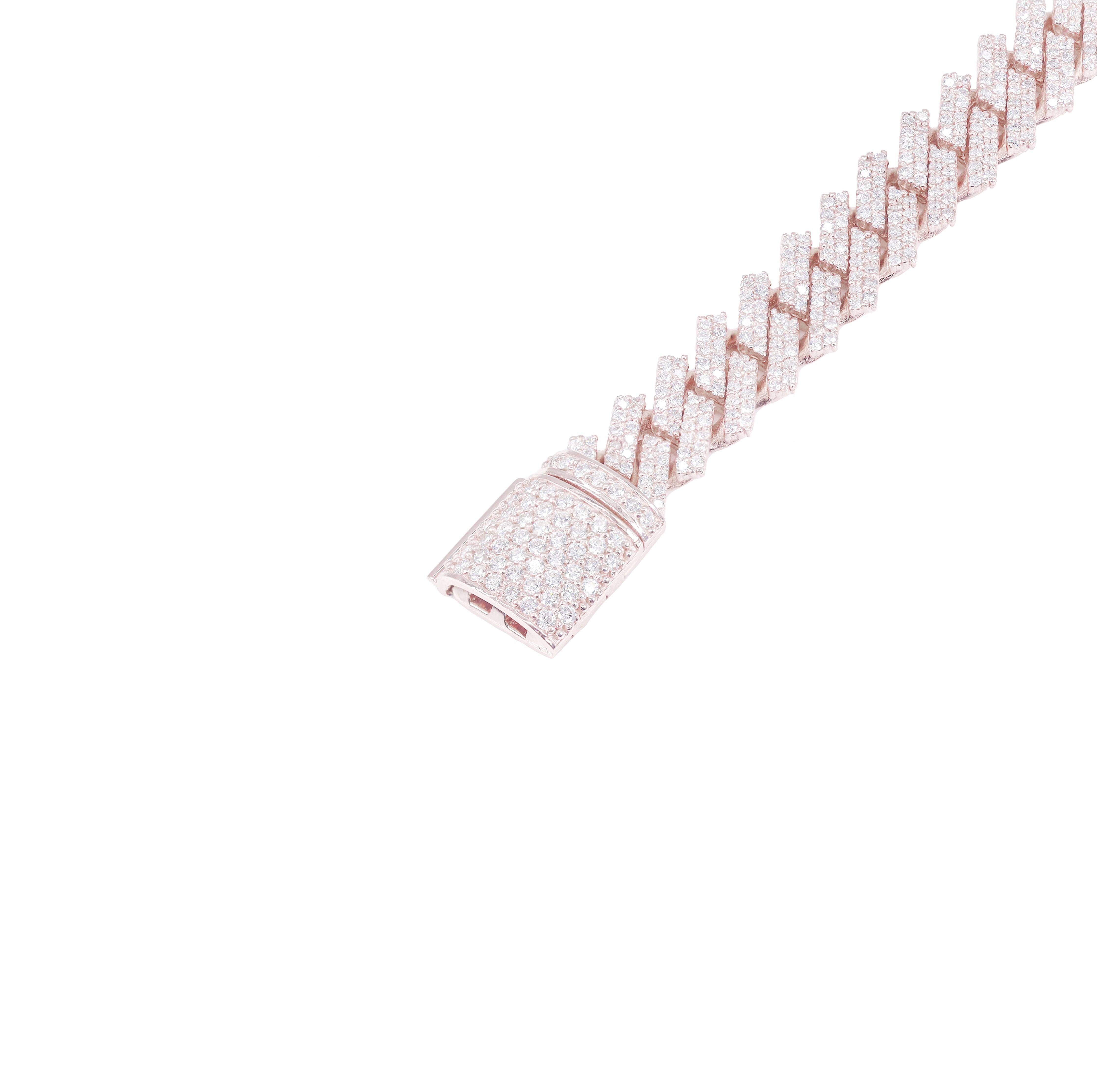 10mm Diamond Jagged Cuban Chain