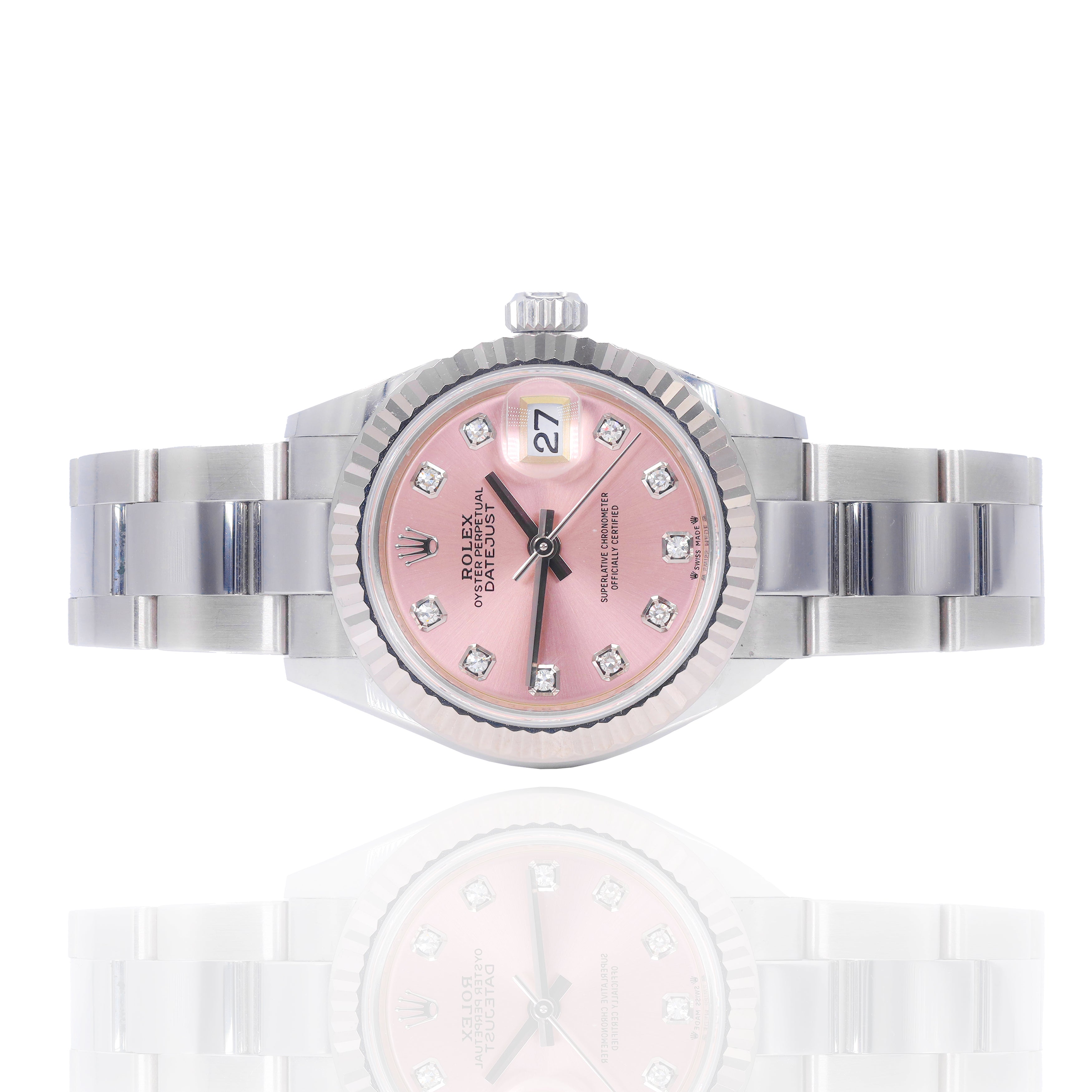 Rolex 279174 Lady-Datejust 28mm Pink Factory Diamond Dial