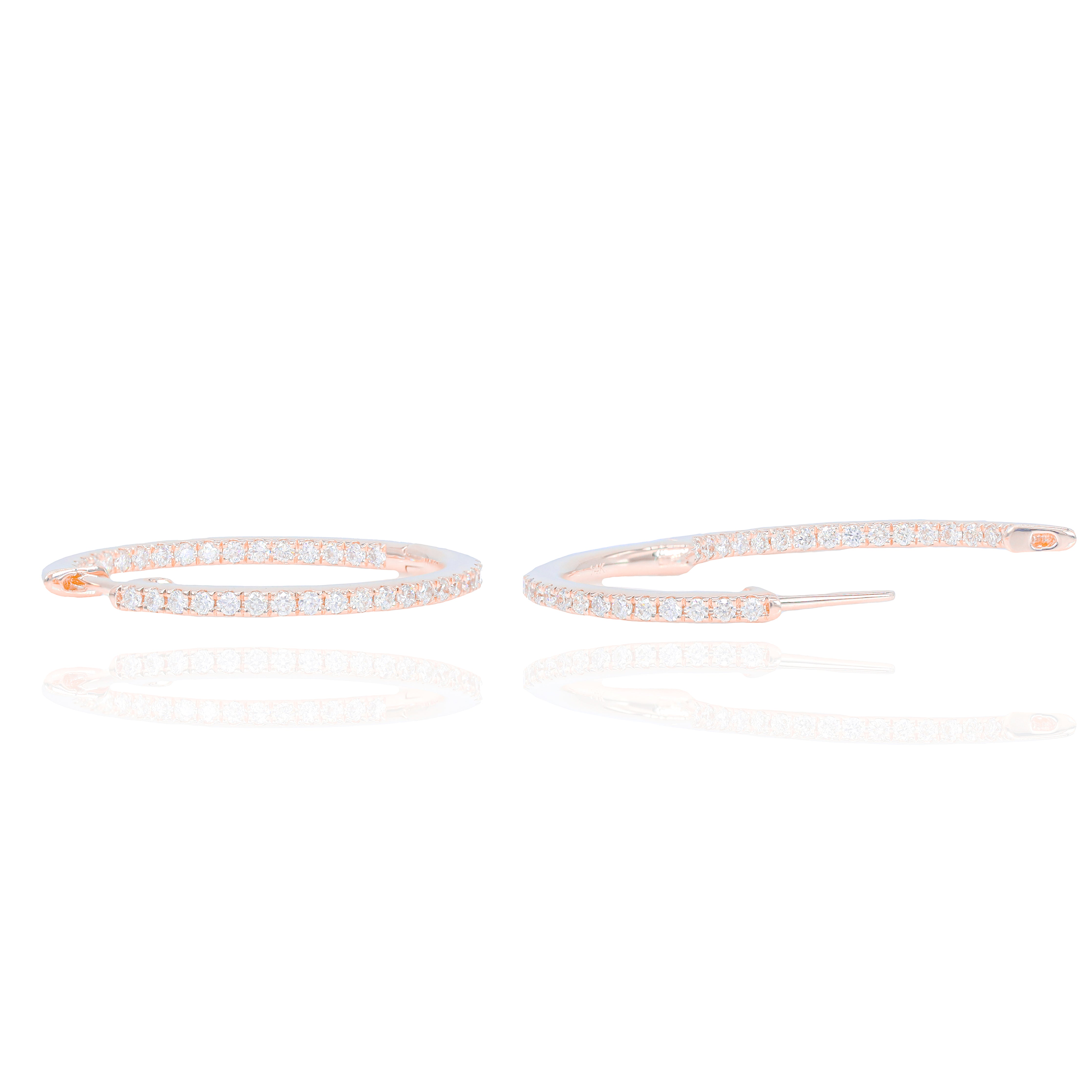 Hoop Diamond Earrings